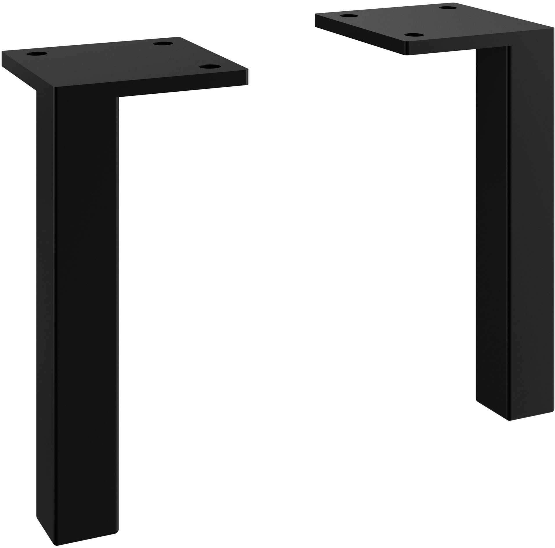 Saphir Мебельfuß Ножки для мебели Quickset 4 Stück für Badmöbel, (4-St), Schwarz matt