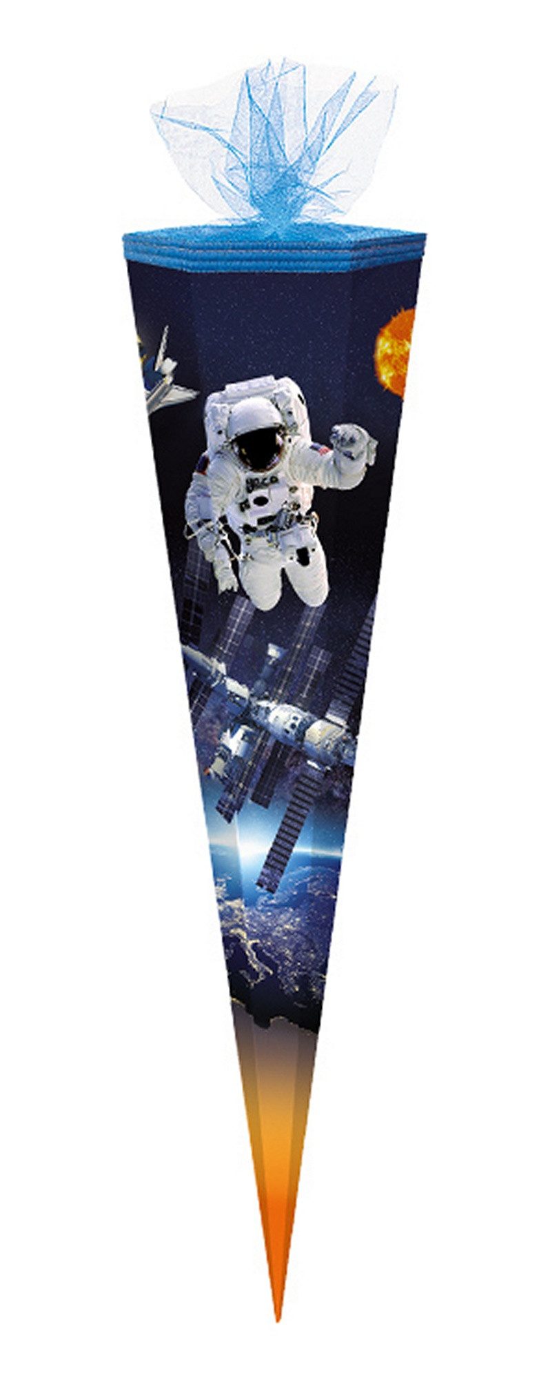 Verpackungsmittel GmbH Markneukirchen Schultüte Schultüte / Zuckertüte / 85cm / eckig / "Space"