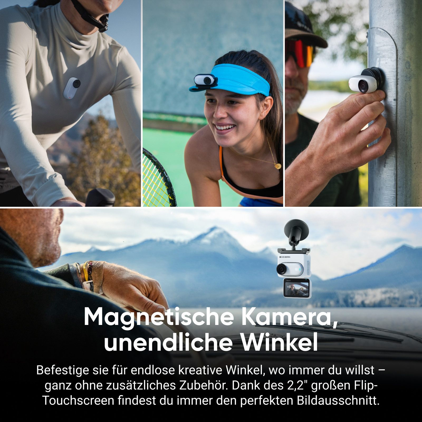 Insta360 Insta360 GO 3S - Tragbare 4K Mini-Kamera Action Cam (4K Ultra HD, WLAN (Wi-Fi), Bluetooth) weiß