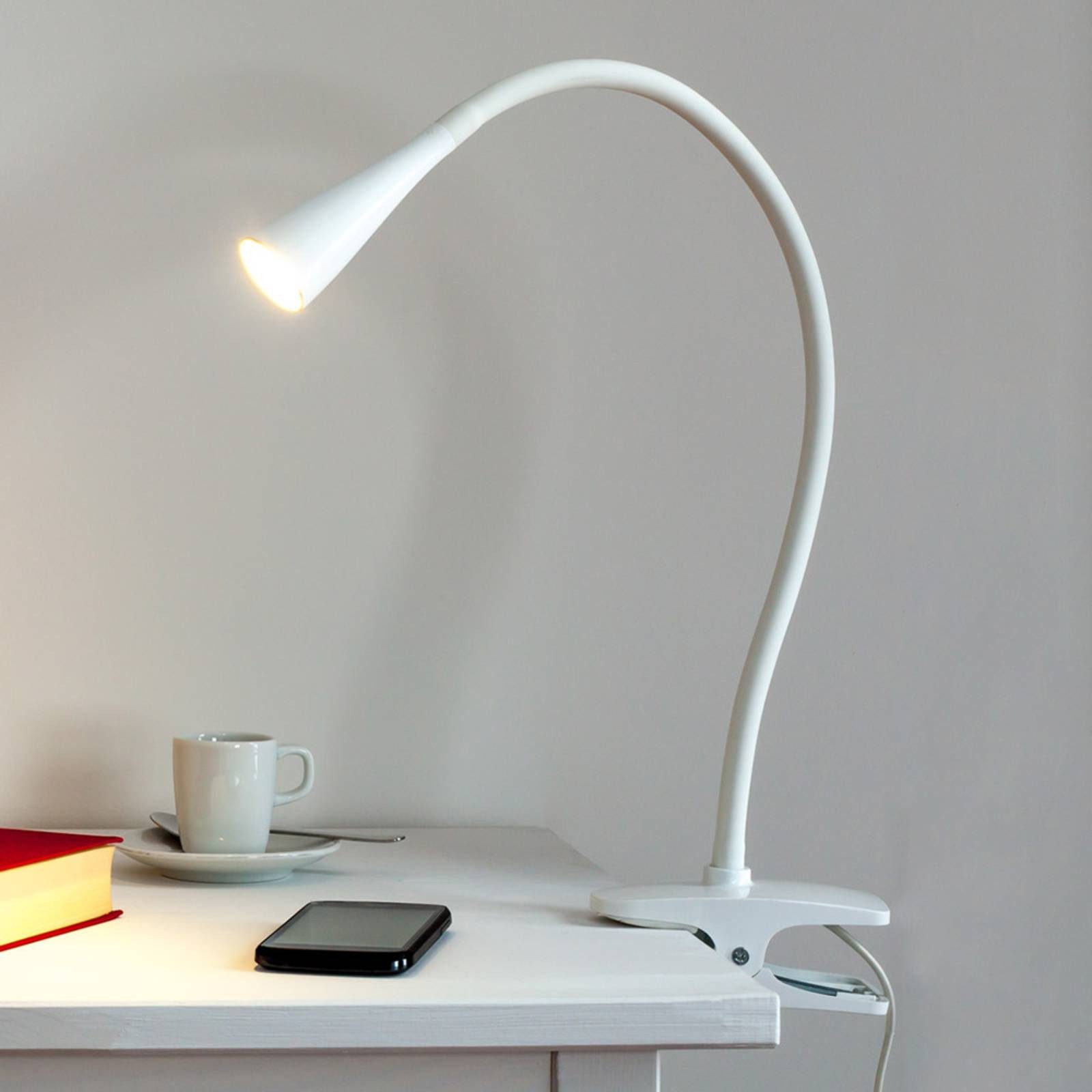 Lindby Klemmleuchte Baris, 1 x 3,5 W LED, warmweiß