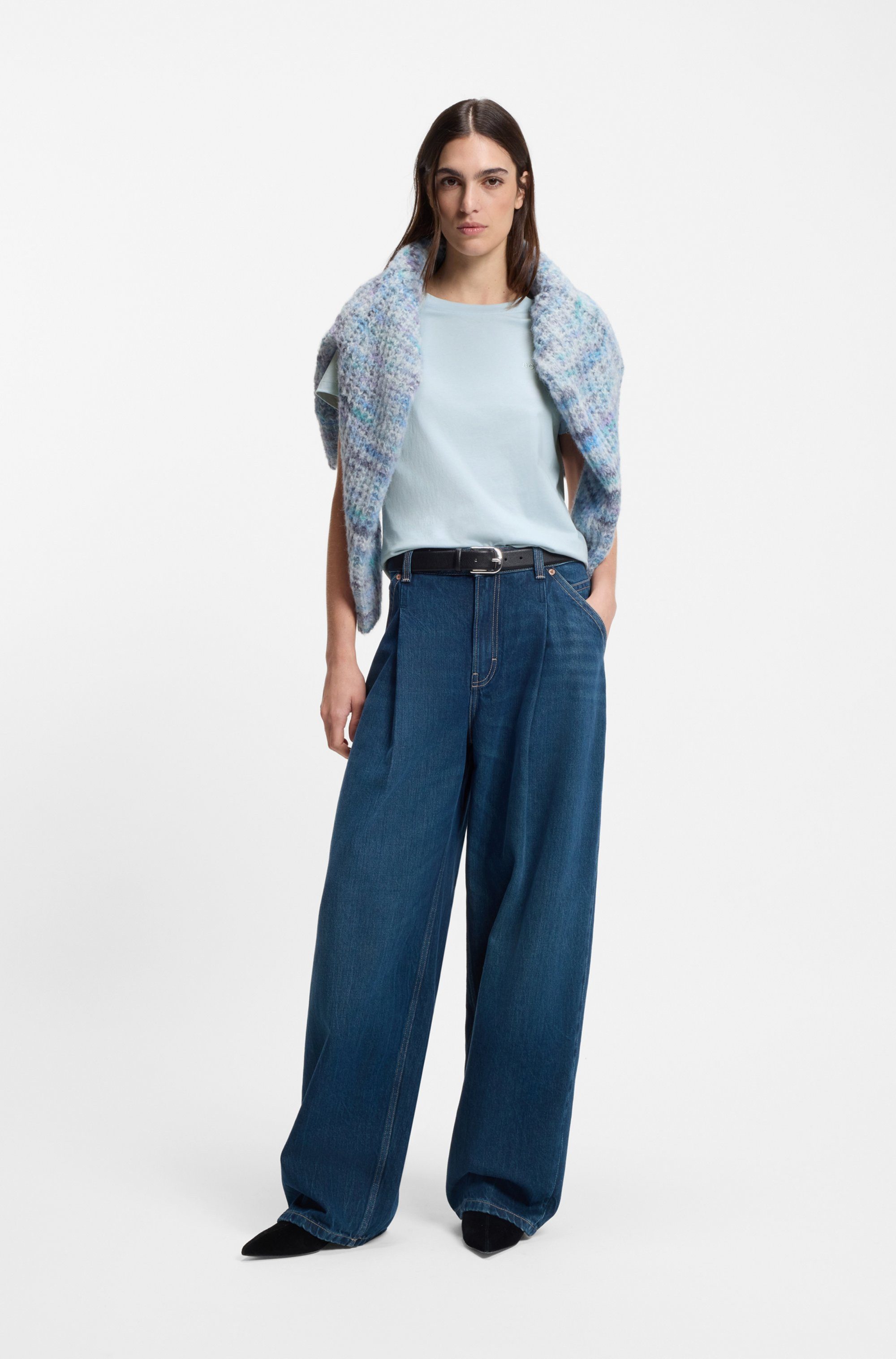 BOSS ORANGE T-Shirt Esogo Premium Damenmode mit Logo