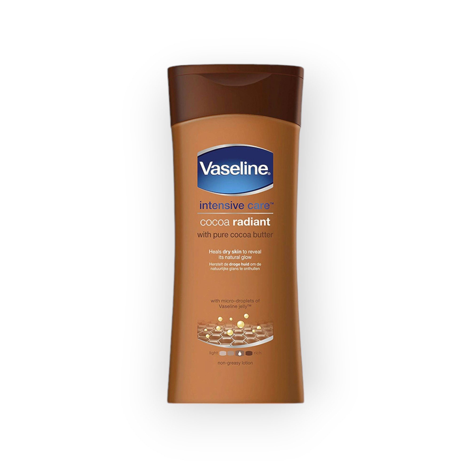 Körperlotion Vaseline Intensive Care Cocoa Radiant, Pure Cocoa Butter