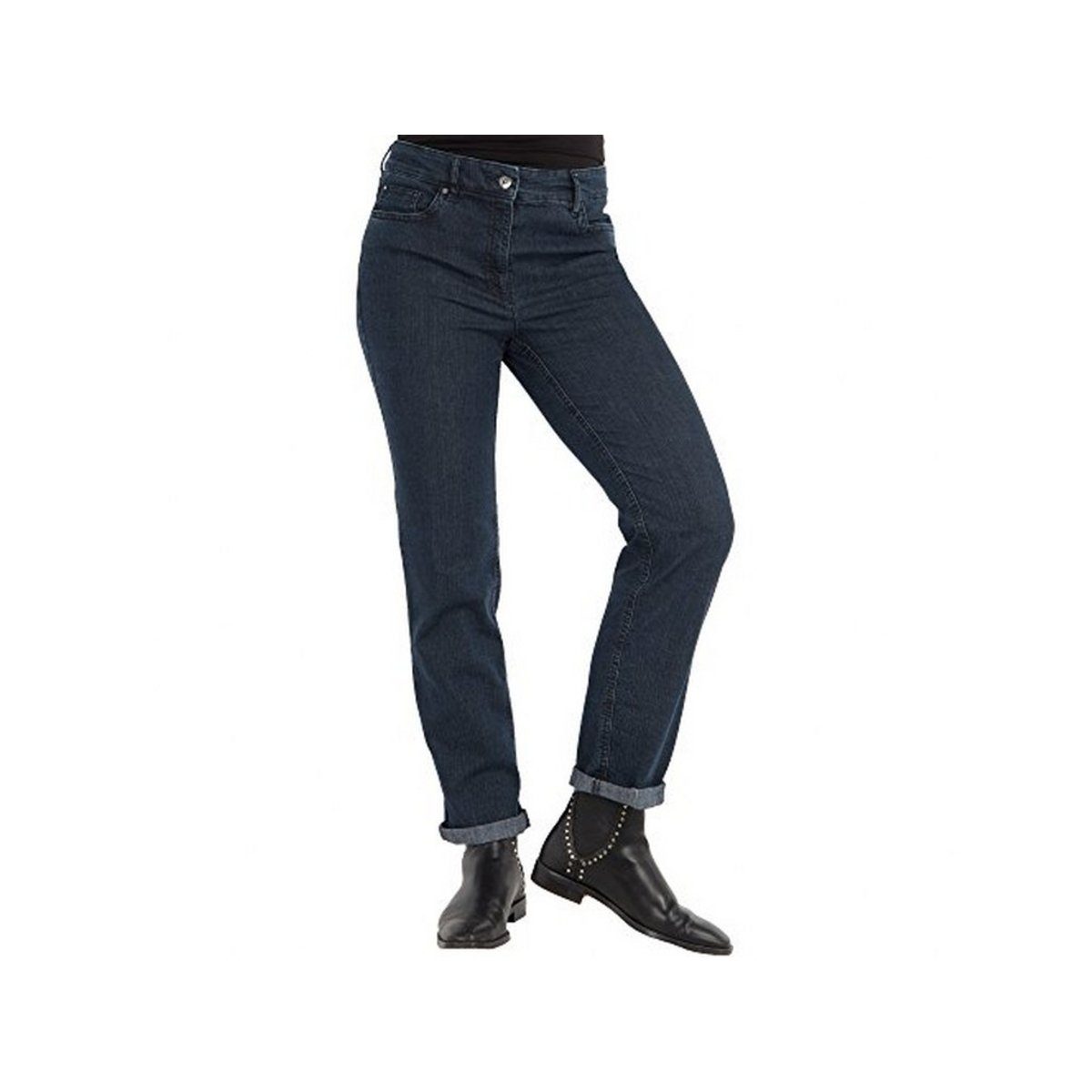 grau 5-Pocket-Jeans Zerres (1-tlg)