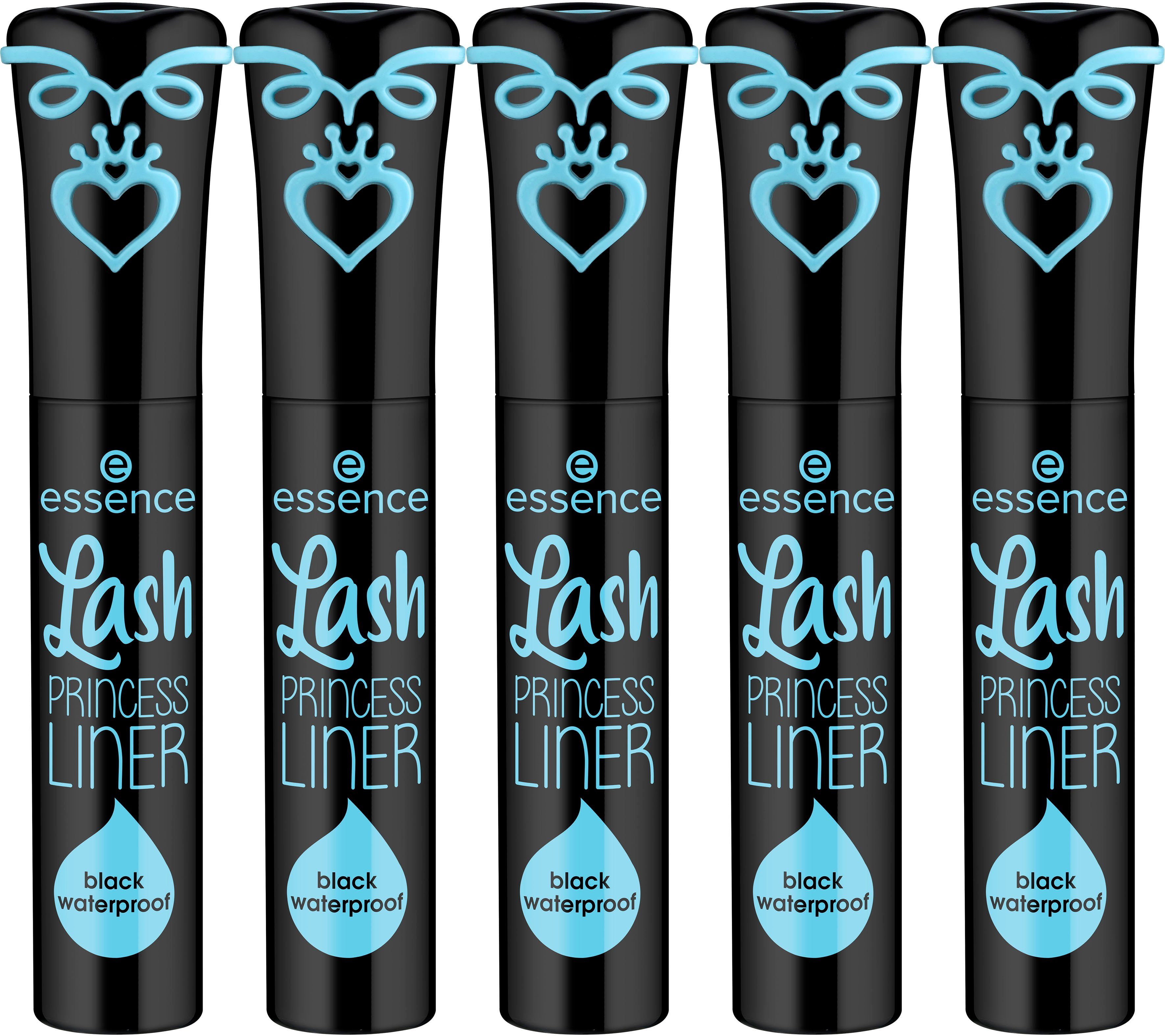 Lash Essence 5-tlg. LINER waterproof, Eyeliner black PRINCESS