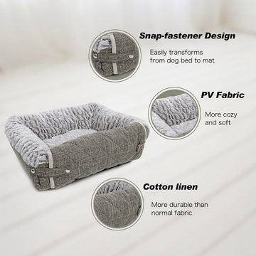 purplerain Hundematte Flauschiger Hunde Couch Bett modulares Hundebett für X-große Hunde, Plüsch