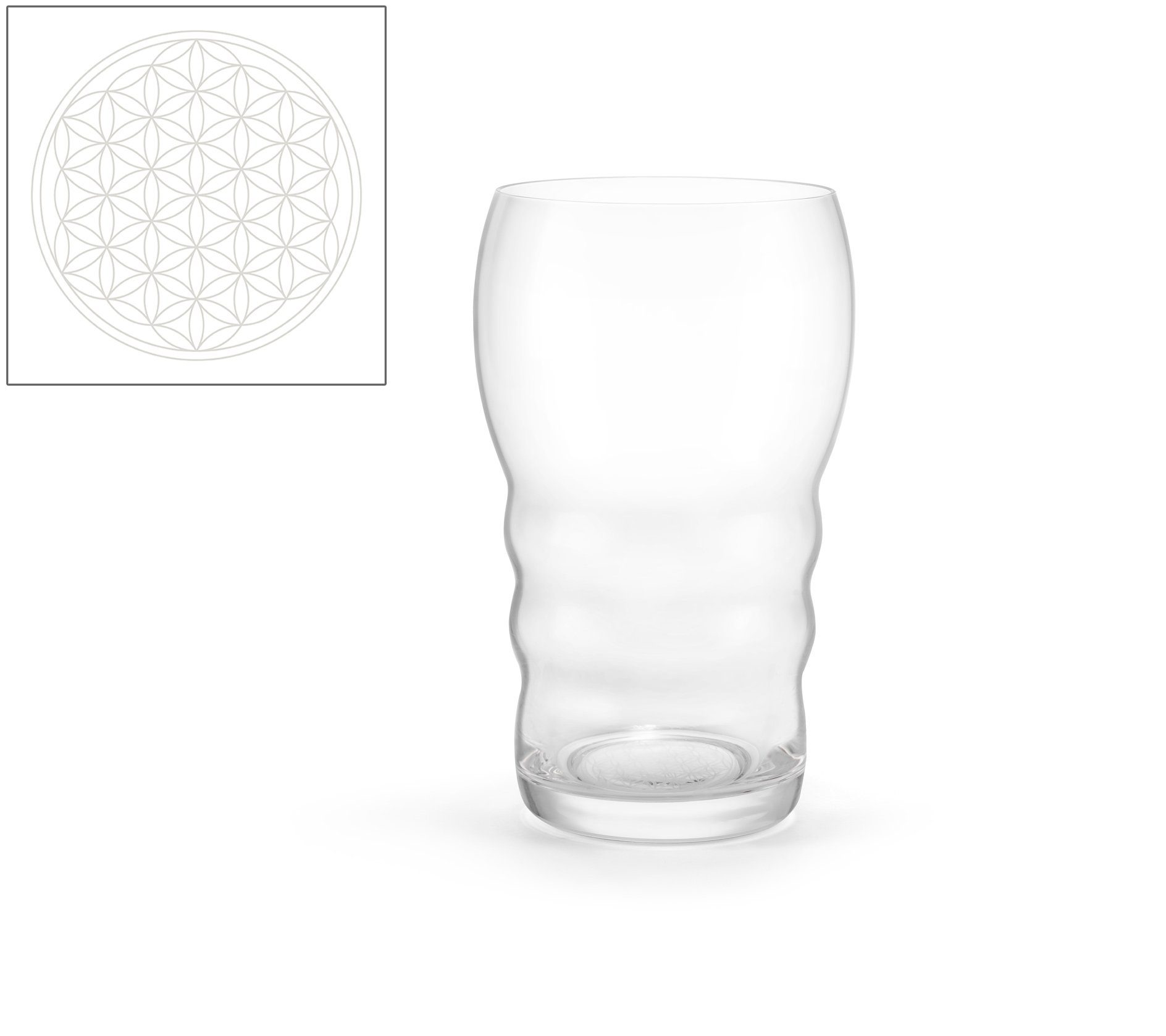 Natures-Design Glas Galileo White 0.5l, Bleifreies Glas