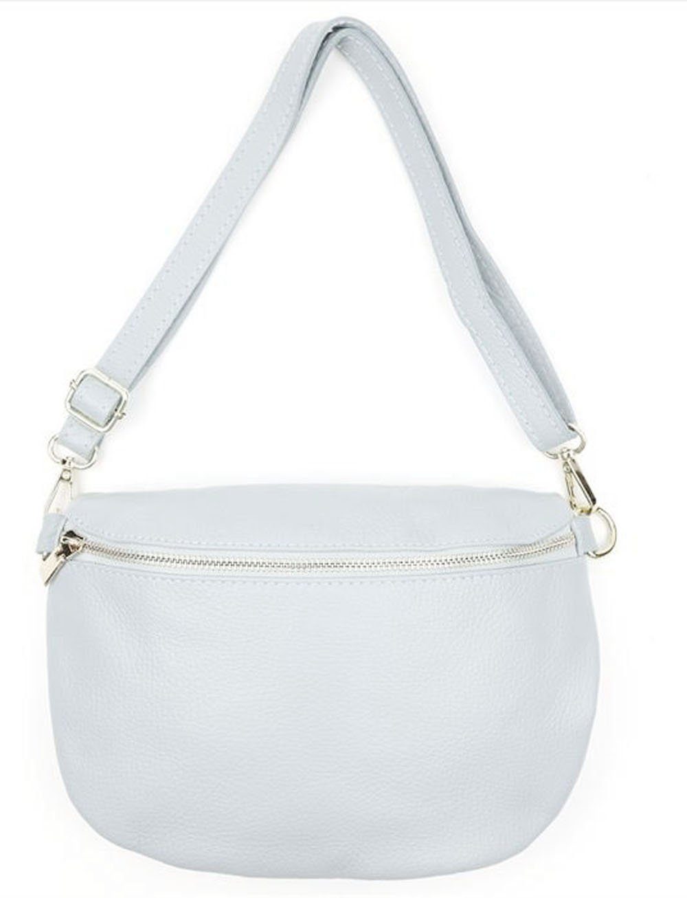 Sa-Lucca Bauchtasche Damen Bauchtasche Umhängetasche Cross Body Bag echt Leder, echt Leder, Made in Italy