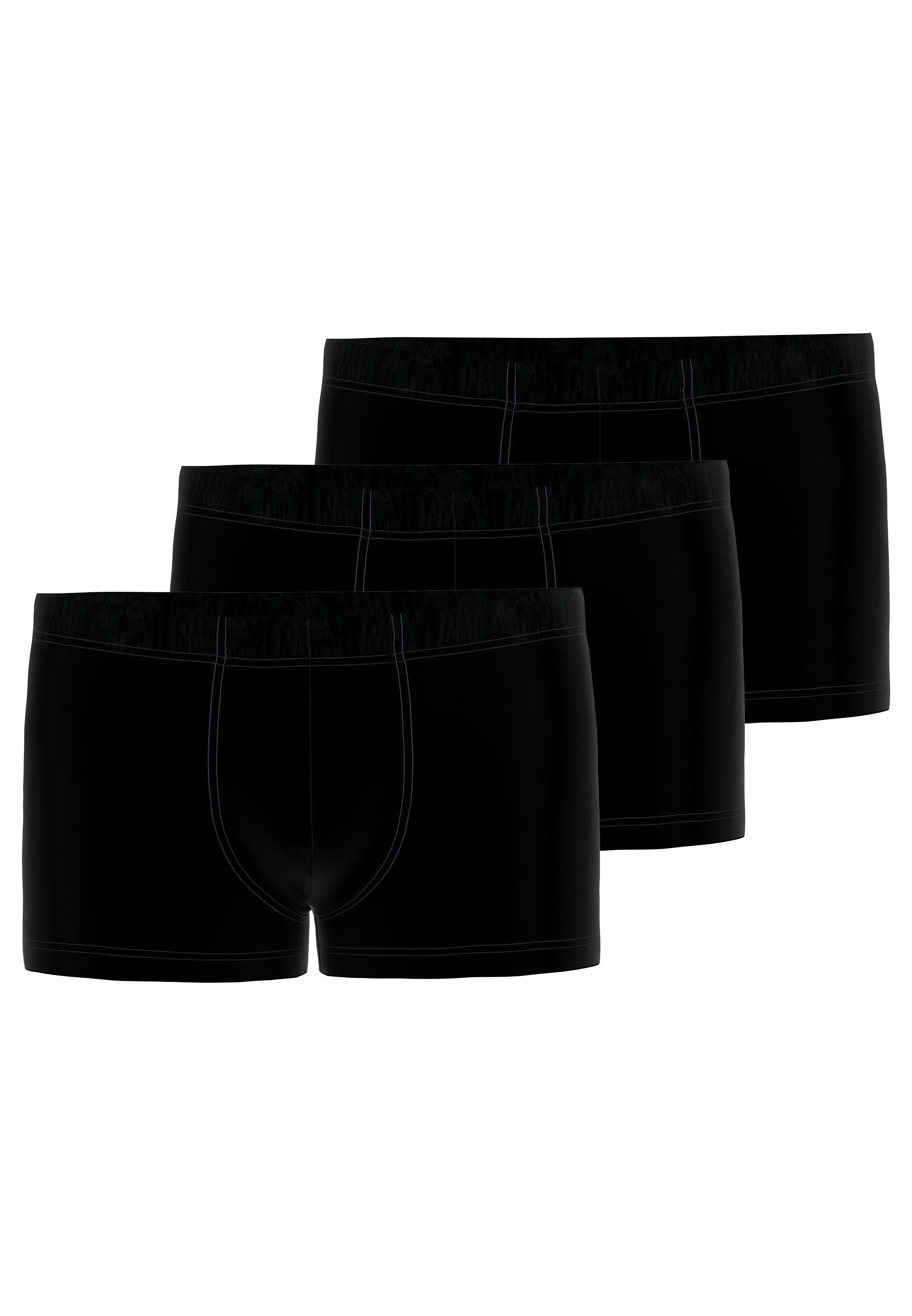 seidensticker Retro Boxer 3er Pack Pur (Spar-Set, 3-St) Retro Short / Pant - Baumwolle - ohne Eingriff - Atmungsaktiv