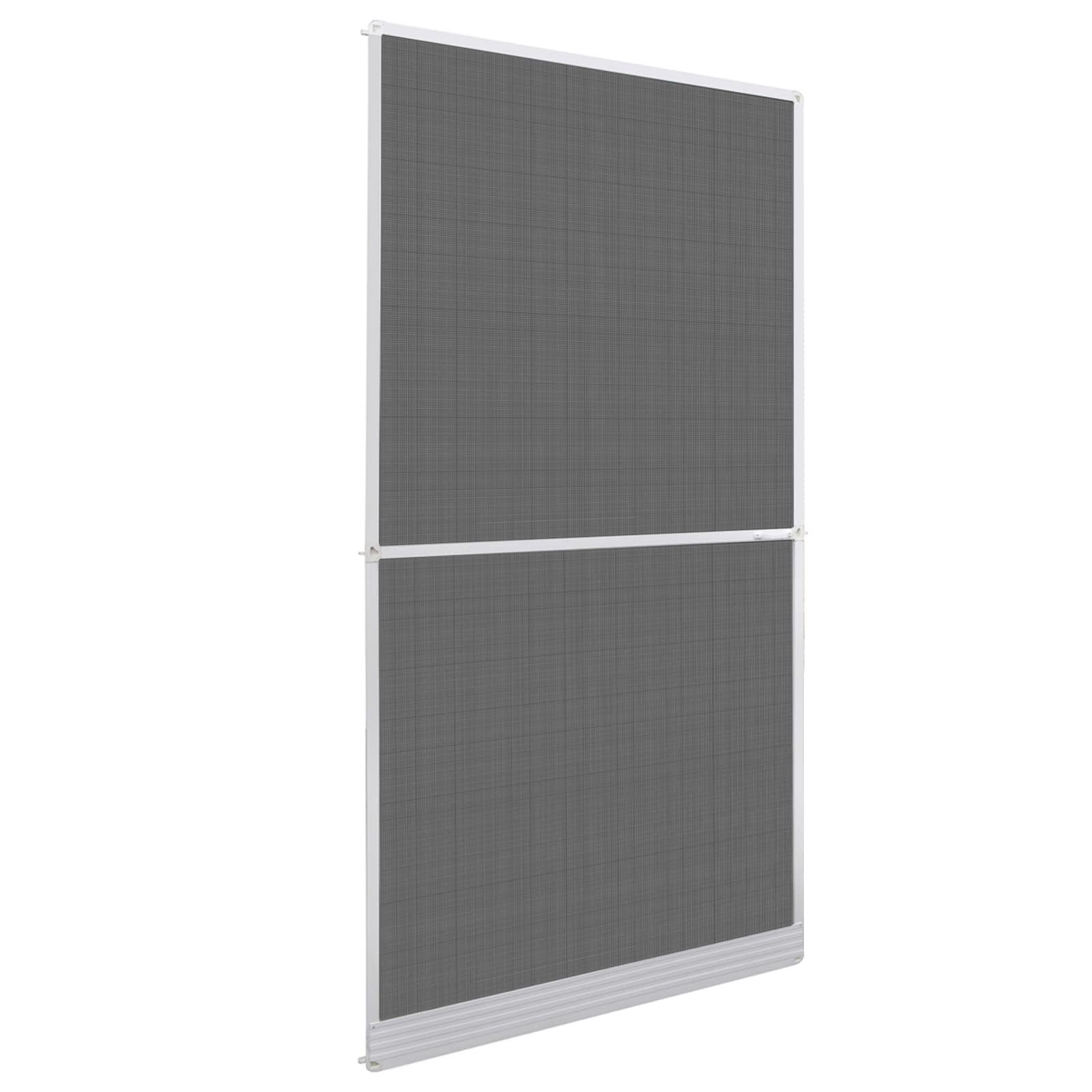 vidaXL Terrassendach Schwenk-Insektenscreen Weiß und Schwarz 120 x 240 cm, (1-St)