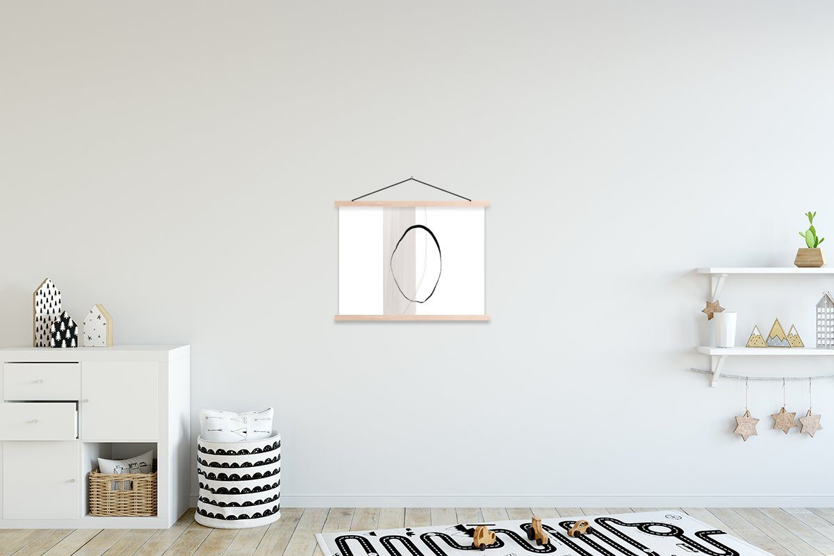 (1 Abstrakt St), für Pastell - - Wohnzimmer, Magnetisch Textilposter MuchoWow Design, Bilderleiste, Posterleiste, Poster