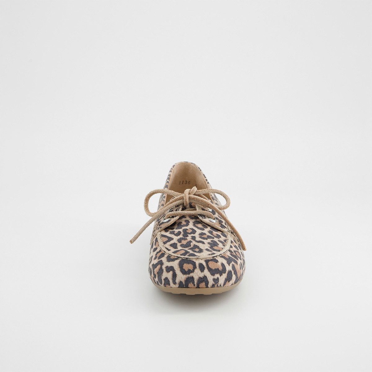 Paul Green Paul Green 1136-109, Slipper & Mokassin, Braun / Leo-Look, Damen Slipper