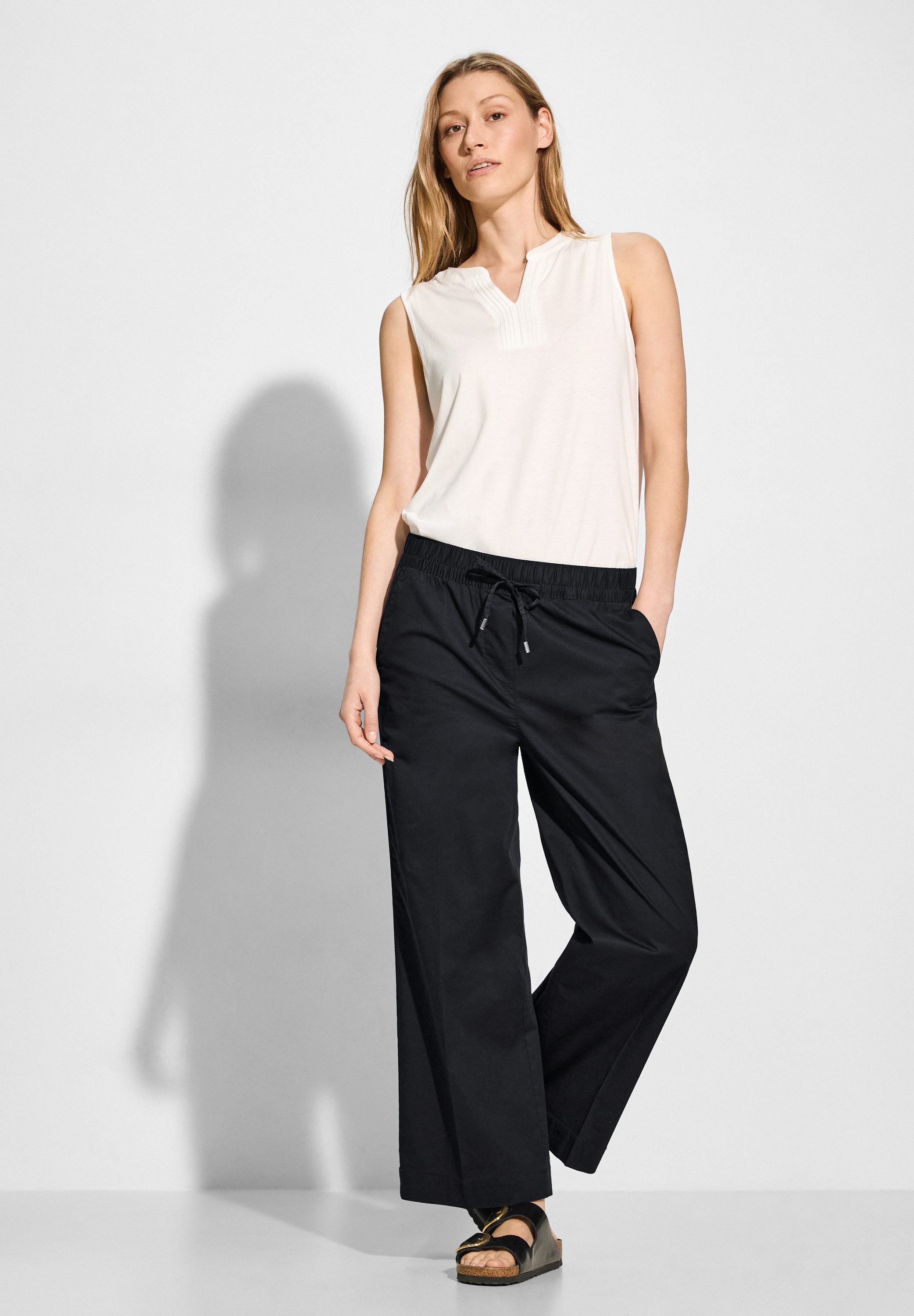 CECIL Stoffhose High Waist