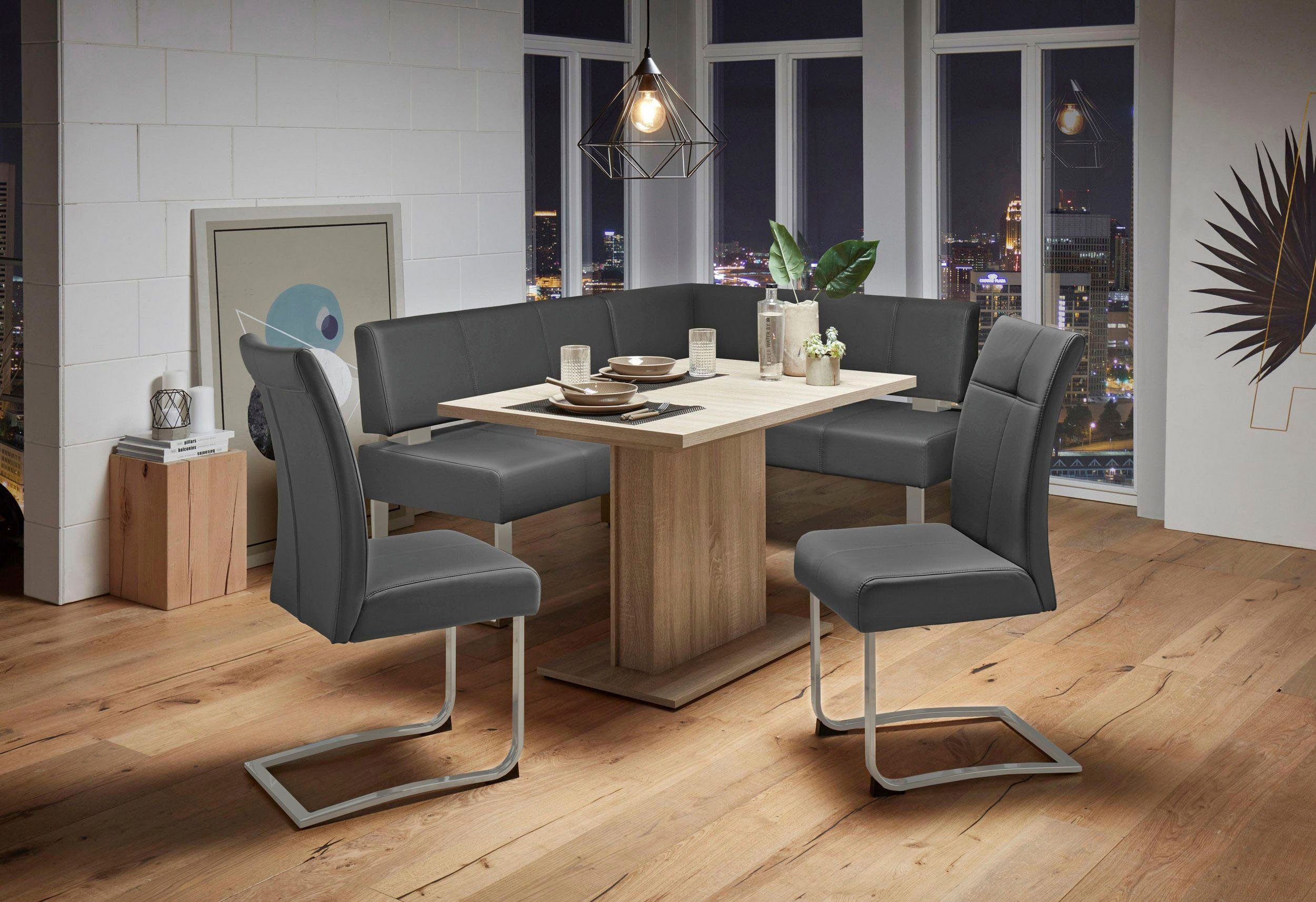 Home affaire Freischwinger Rab (Set, 2 St), Bezug in verschiedenen Qualität günstig online kaufen