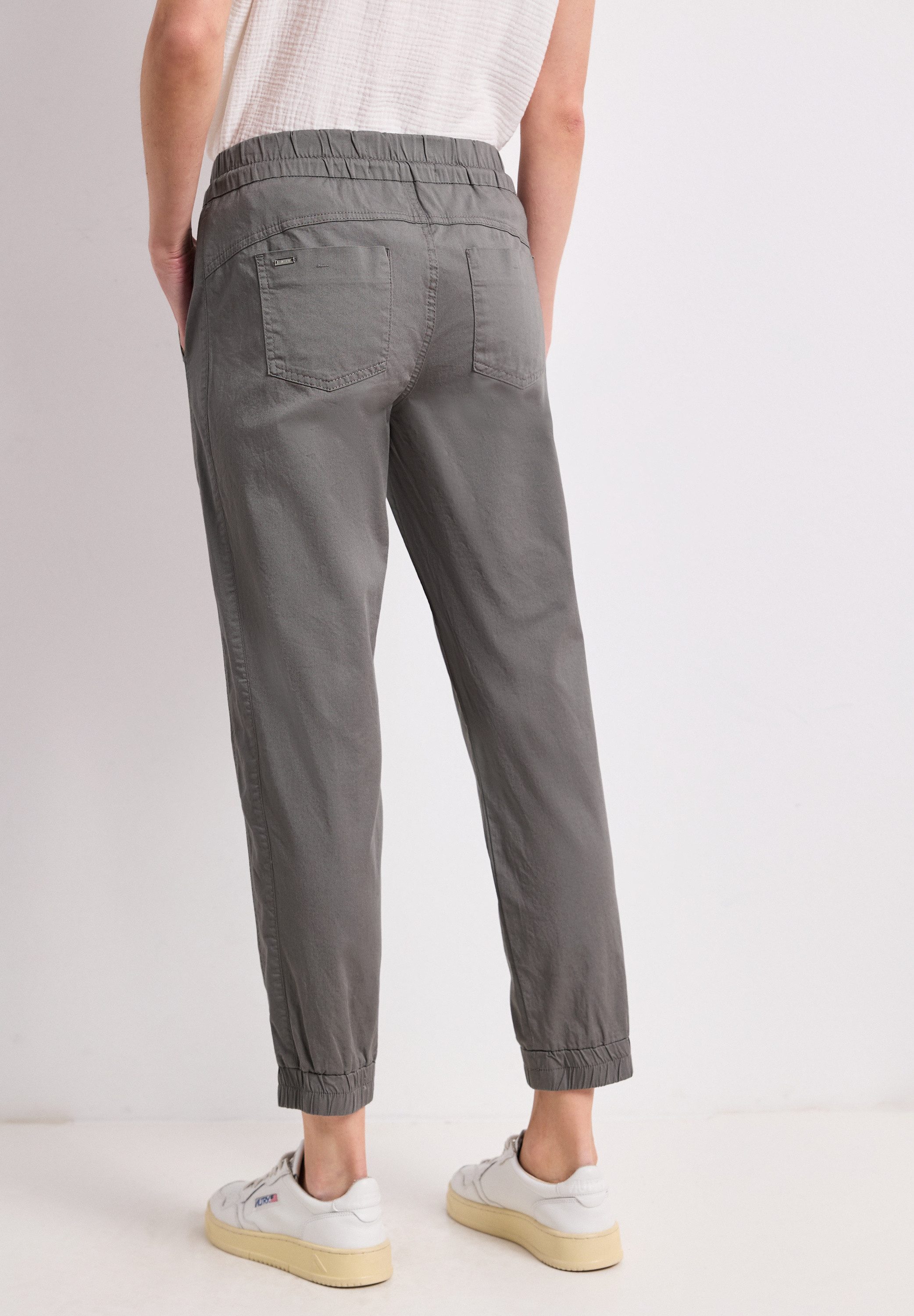 STREET ONE Jogger Pants aus Baumwolle mit Stretchanteil