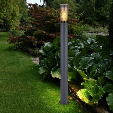 Globo LED Außen-Stehlampe, Leuchtmittel inklusive, Warmweiß, Farbwechsel, Wegeleuchte Pollerleuchte außen Gartenlampen