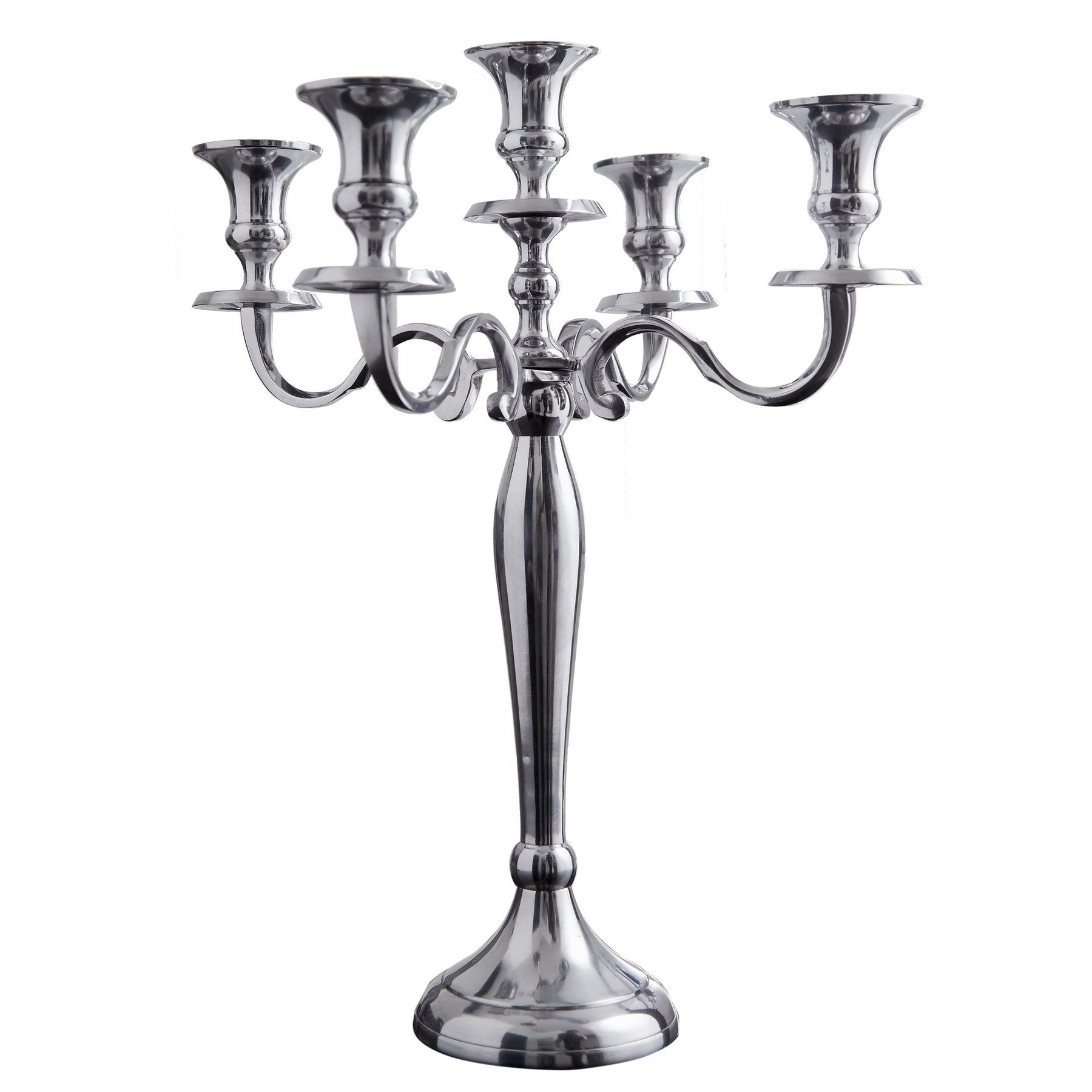 Kerzenständer MODERN BAROCK 41cm silber