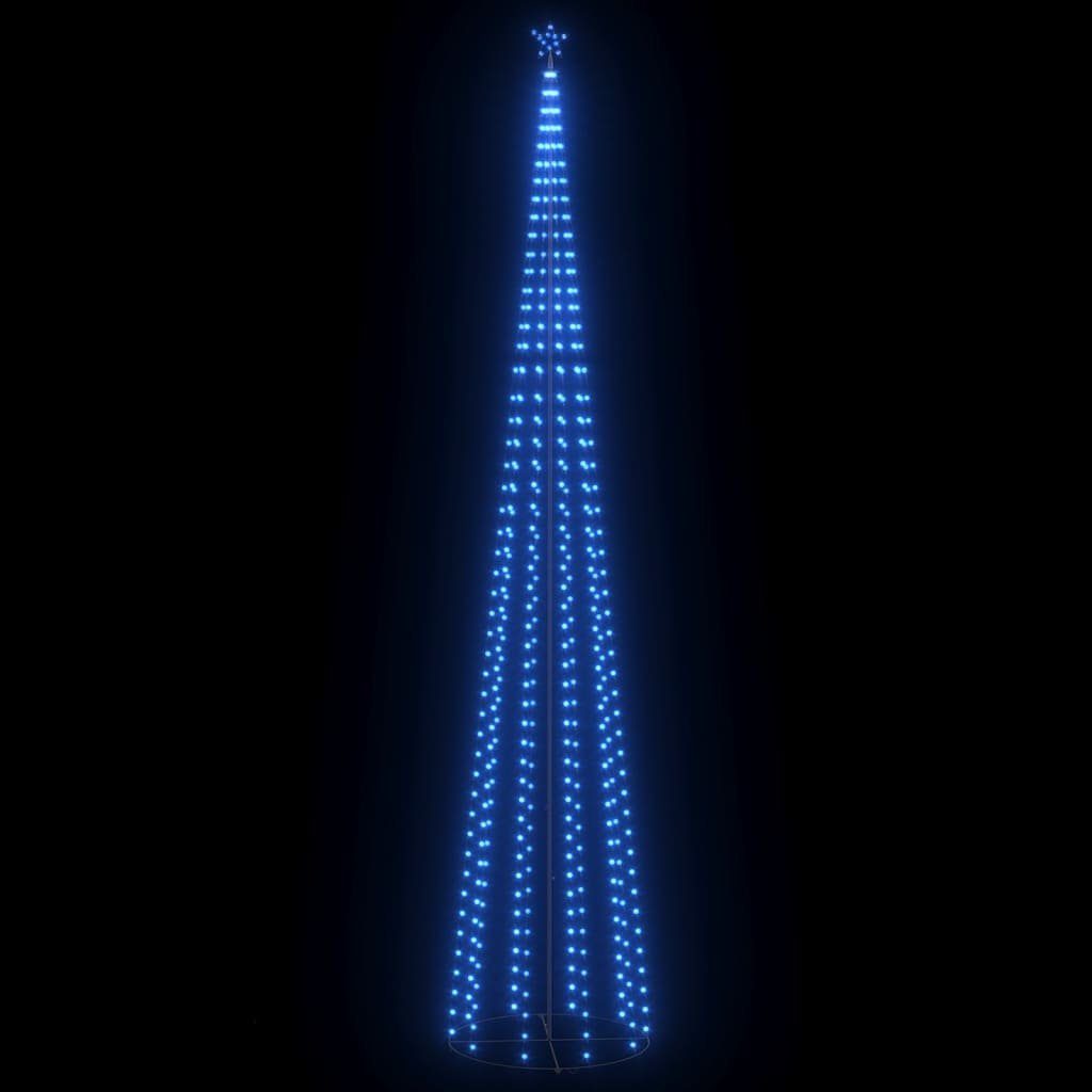 LED Baum Weihnachtsbaum Kegelform 752 LEDs Deko Blau 160x500 cm