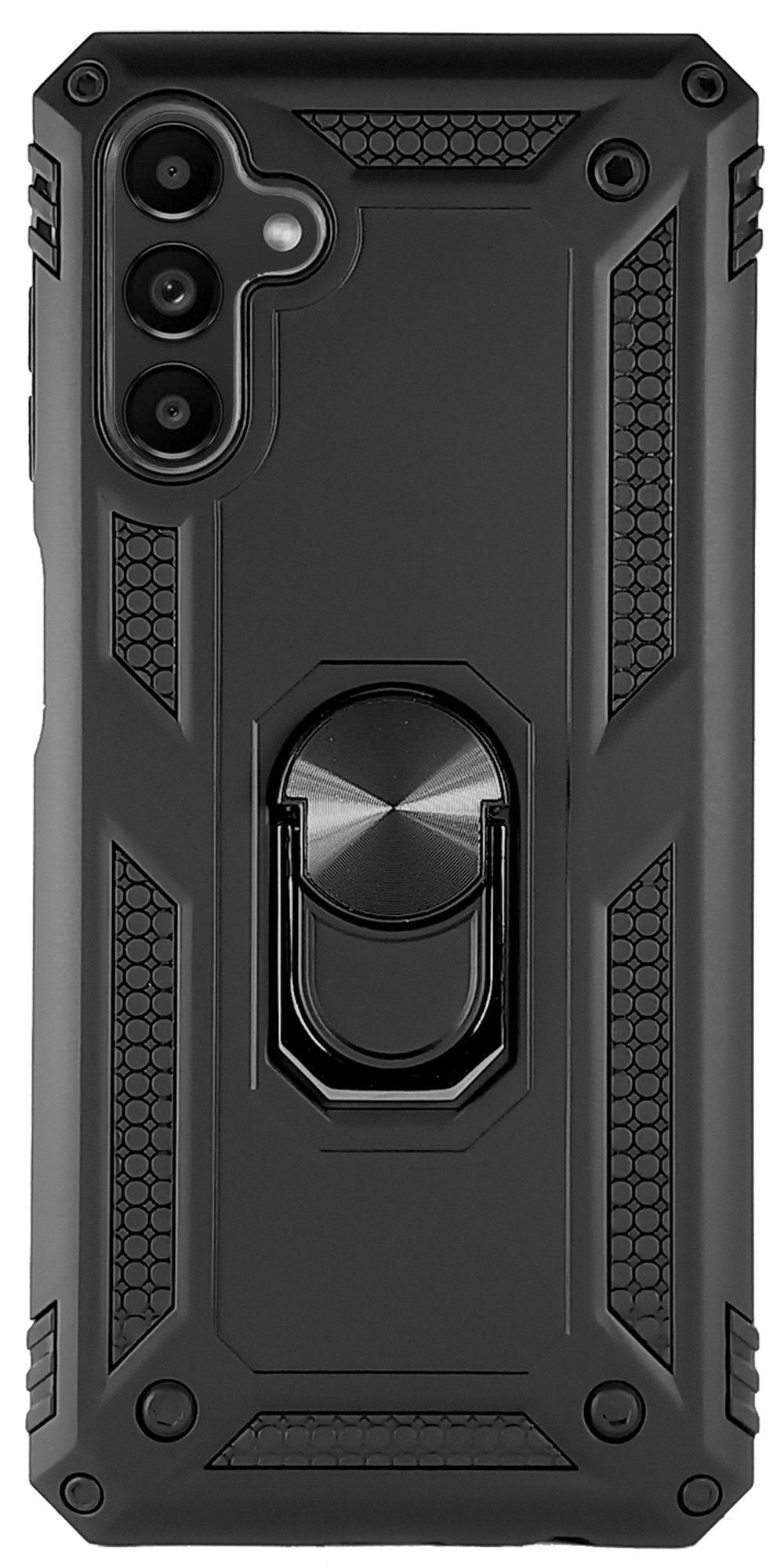 Traumhuelle Handyhülle RING HÜLLE Armor Handy Outdoor Case Standfunktion Finger-Halterung 5G, Cover für magnetische KFZ Halterung Shield Bumper 360° drehbarer Ring