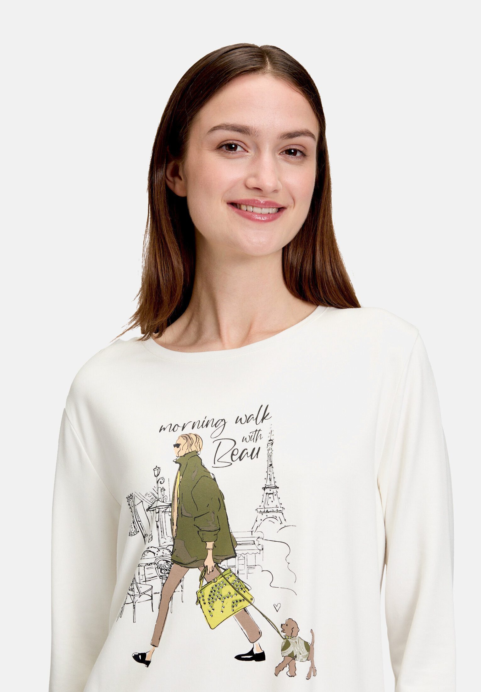 Betty&Co 3/4-Arm-Shirt Damen mit Strass (1-tlg)