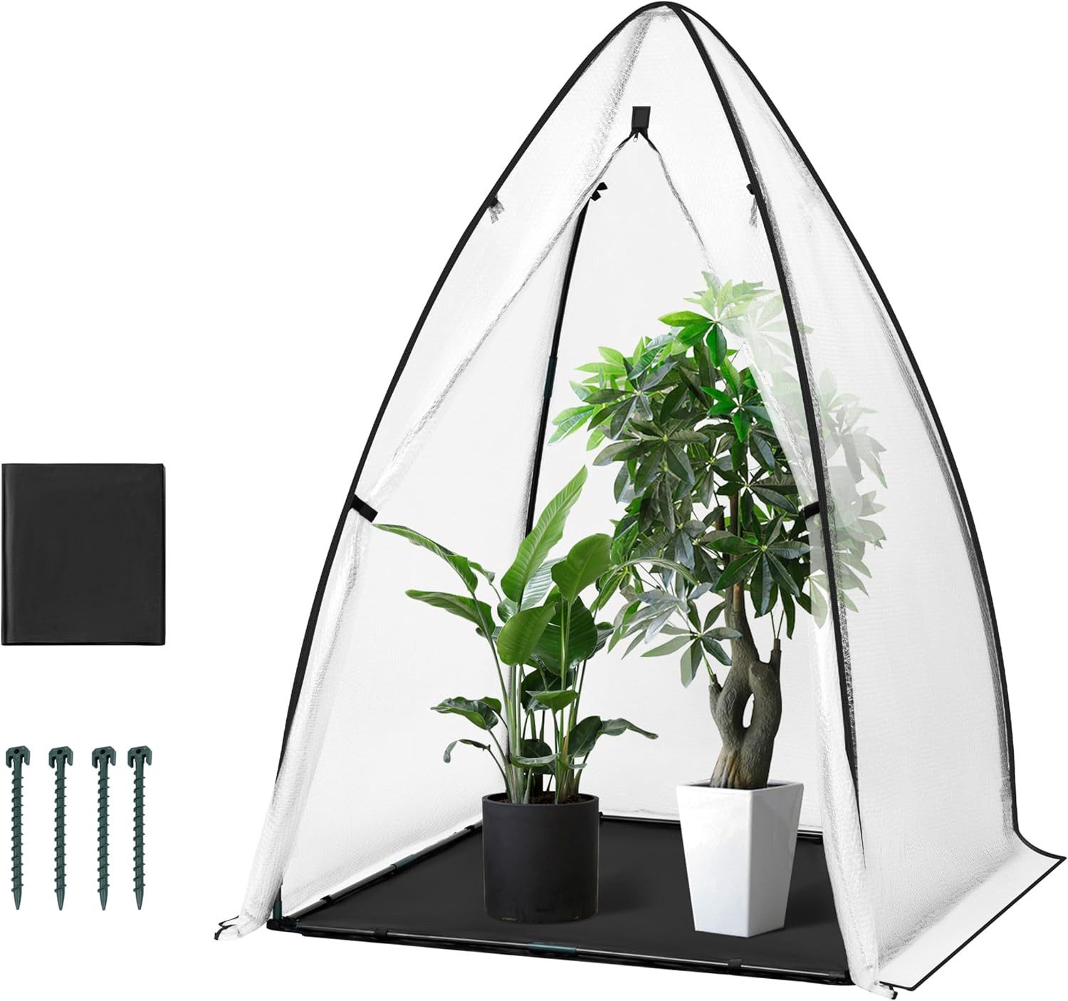 Woltu Gewächshaus, 120x180 cm, Tomatengewächshaus halbtransparent, Luftpols günstig online kaufen