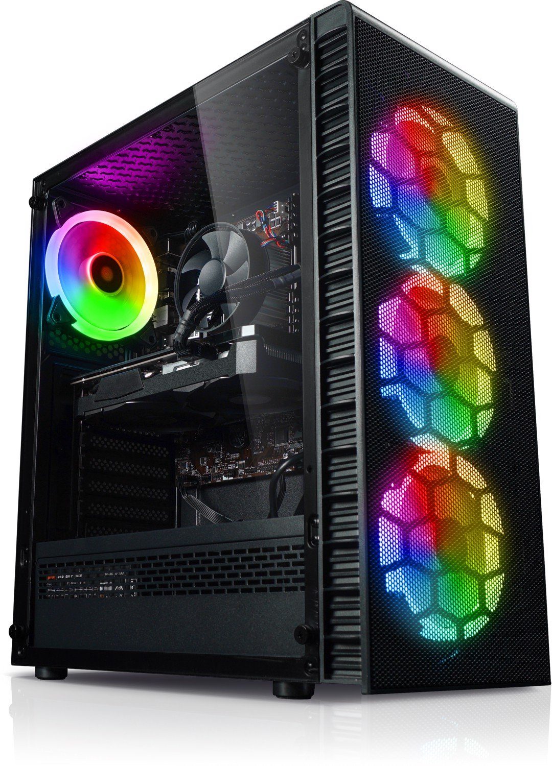 Kiebel Titan V Gaming-PC (AMD Ryzen 7 AMD Ryzen 7 5700X, RX 6750 XT, 16 GB RAM, 1000 GB SSD, Luftkühlung, ARGB-Beleuchtung)