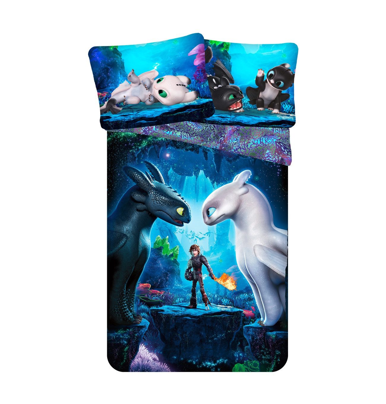 Jerry Fabrics Bettwäsche Dragon Baumwoll-140x200 cm – Bettbezug Set mit Kis günstig online kaufen