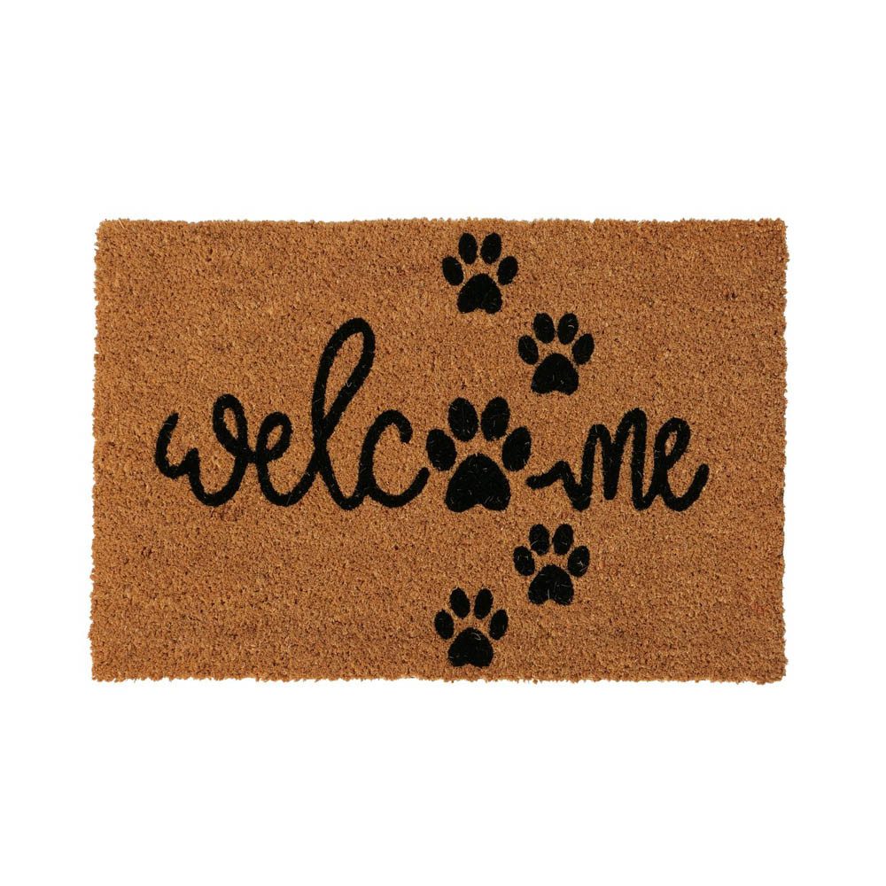 BOLTZE Fußmatte Fußmatte WELCOME PAW natur schwarz Schrift mit Pfotenabdruc günstig online kaufen