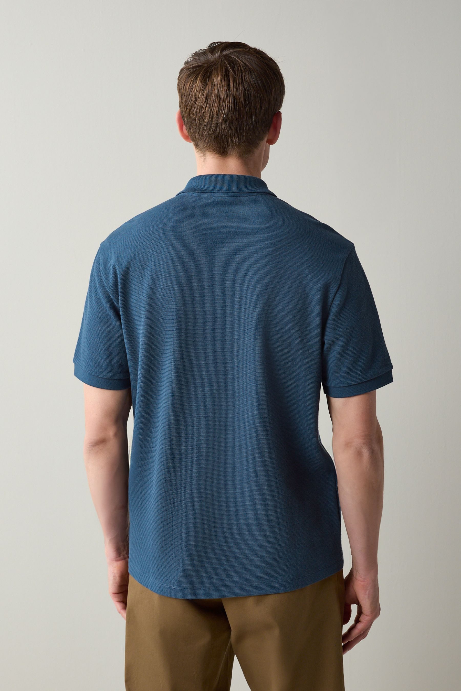 Next Poloshirt Elegantes strukturiertes Polohemd (1-tlg)