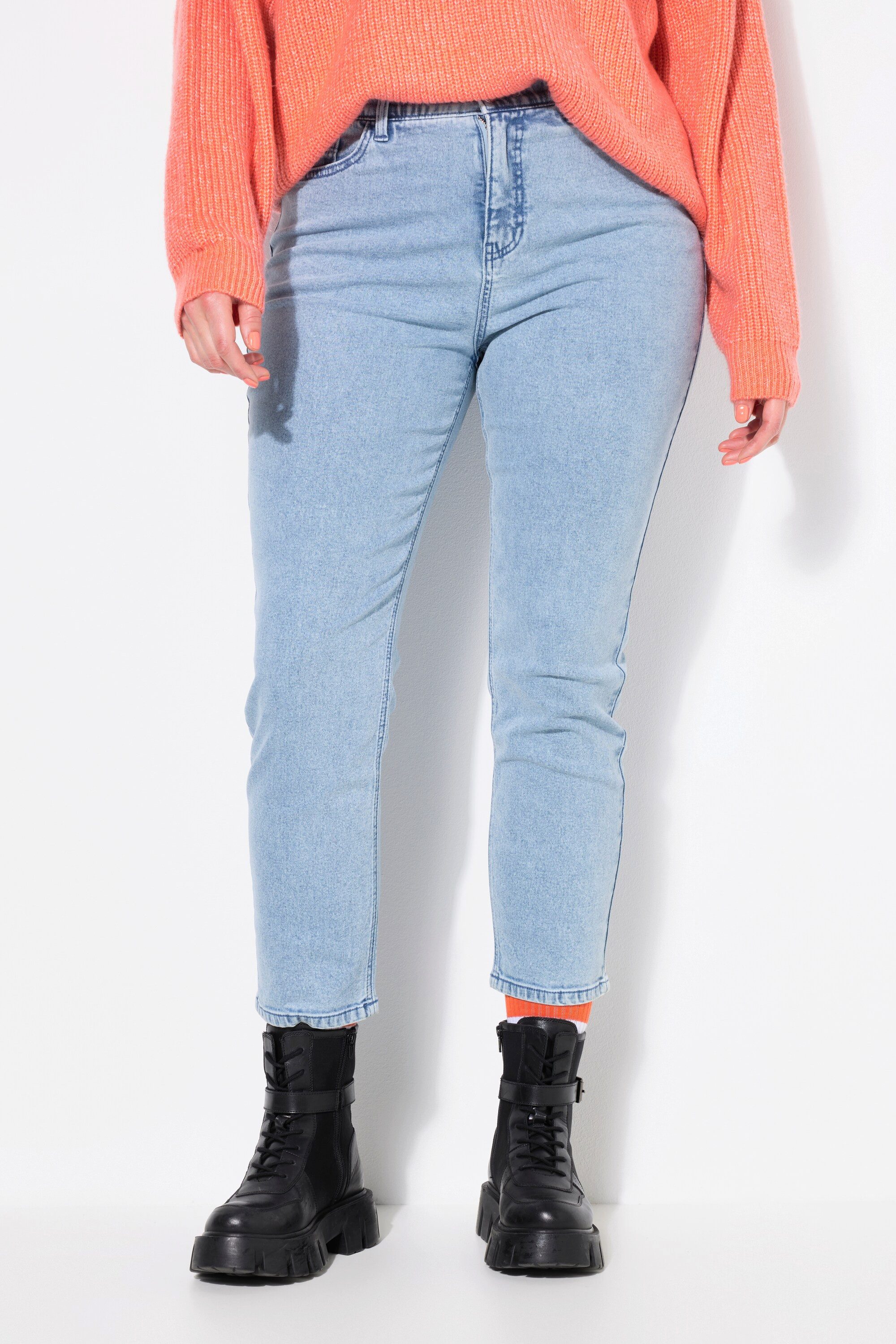 Studio Untold Regular-fit-Jeans Mom-Jeans 5-Pocket hell günstig online kaufen