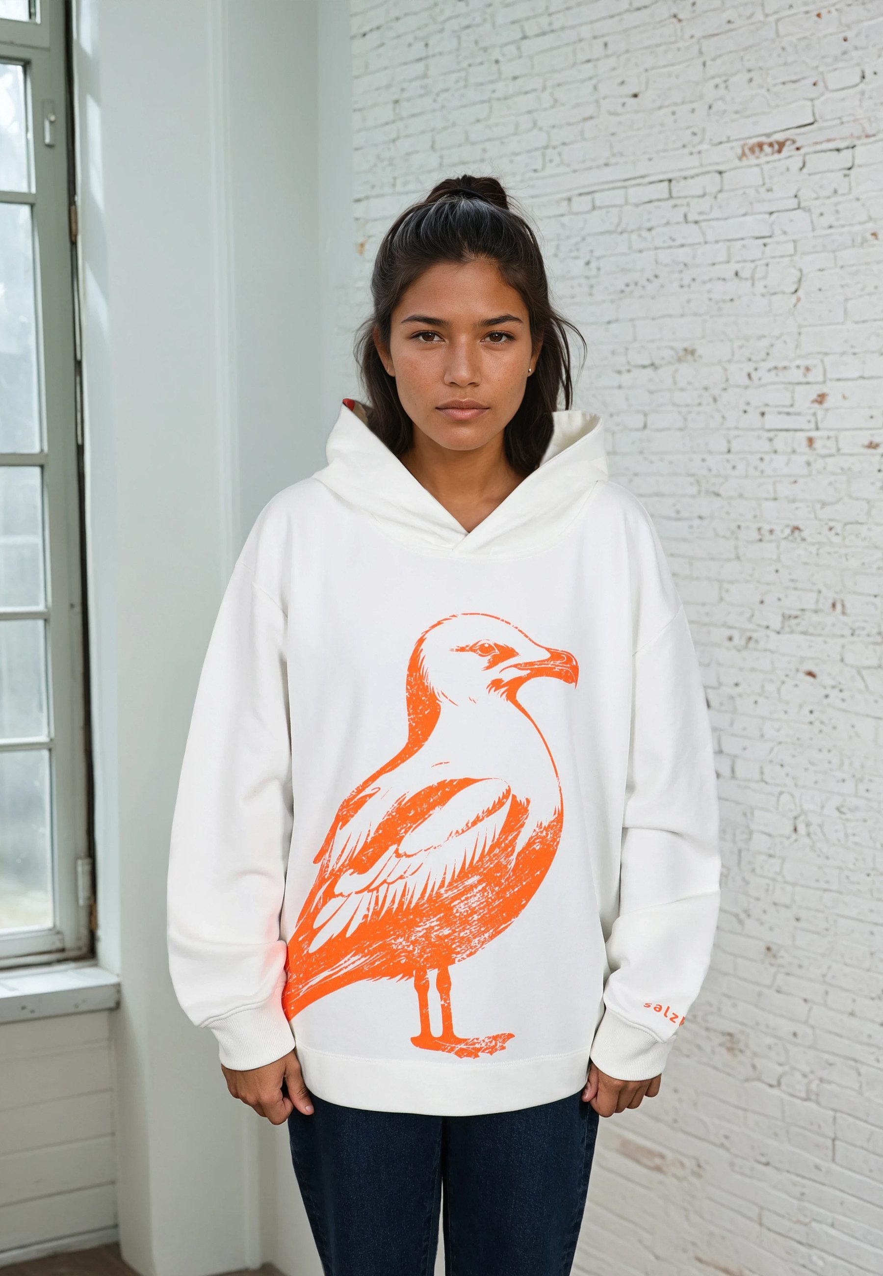 salzhaut Hoodie VÖÖRUT Damen Oversized