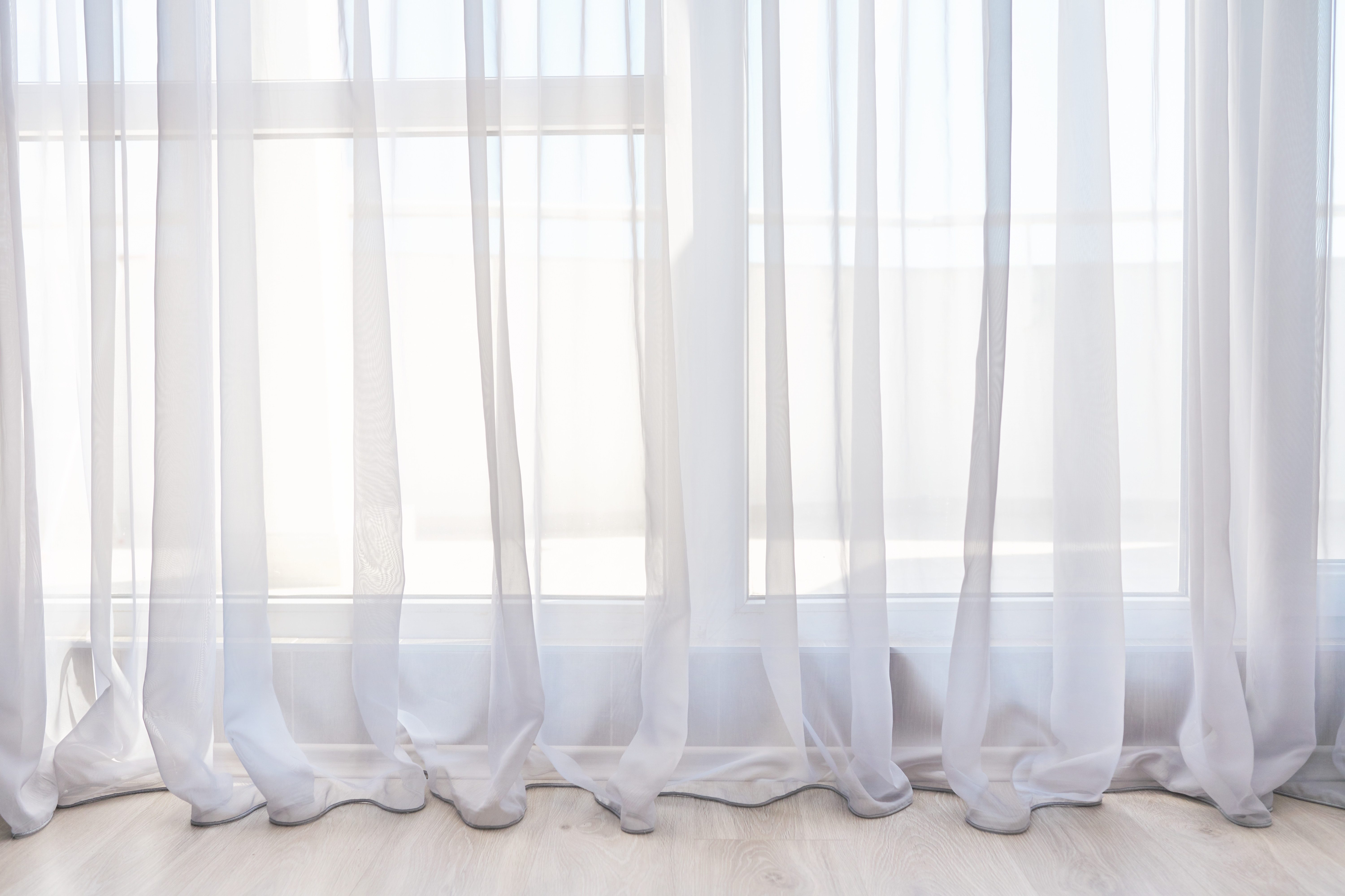 novumfix Gardine Gardine Voile weiß Kräuselband kürzen auf Wunschlänge Bleiband, transparent, Store