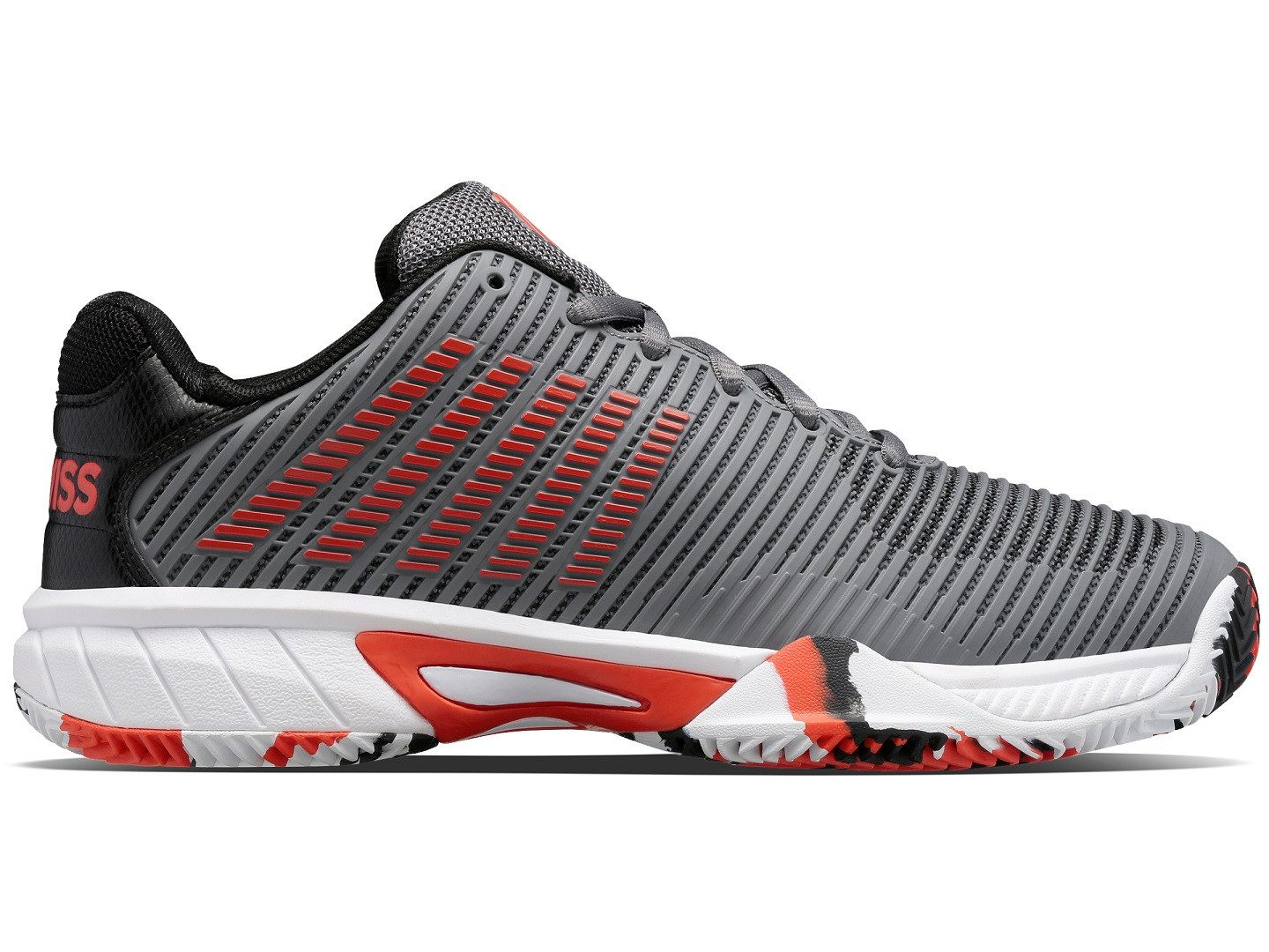 K-Swiss Performance Hypercourt Express 2 Clay/Sandplatz stahlgrau Kinder Tennisschuh