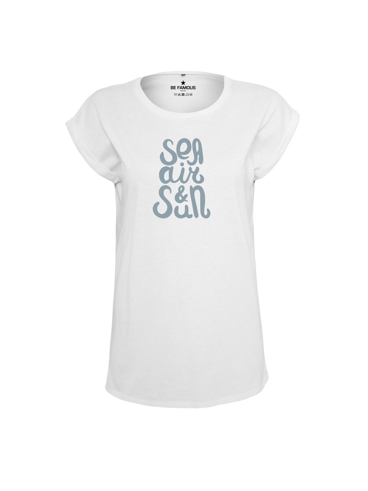 Be Famous Print-Shirt Classic Roll Up SEAIR (1-tlg., keine)