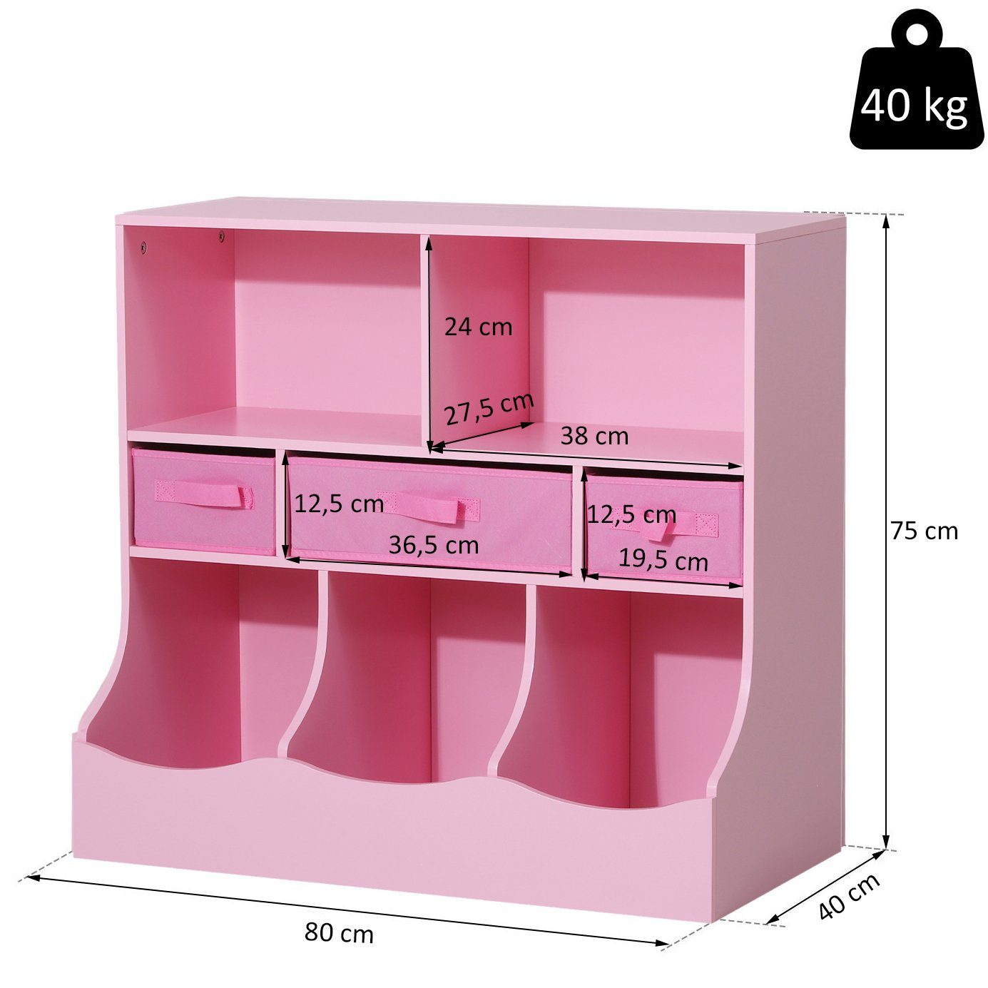 HOMCOM Standregal