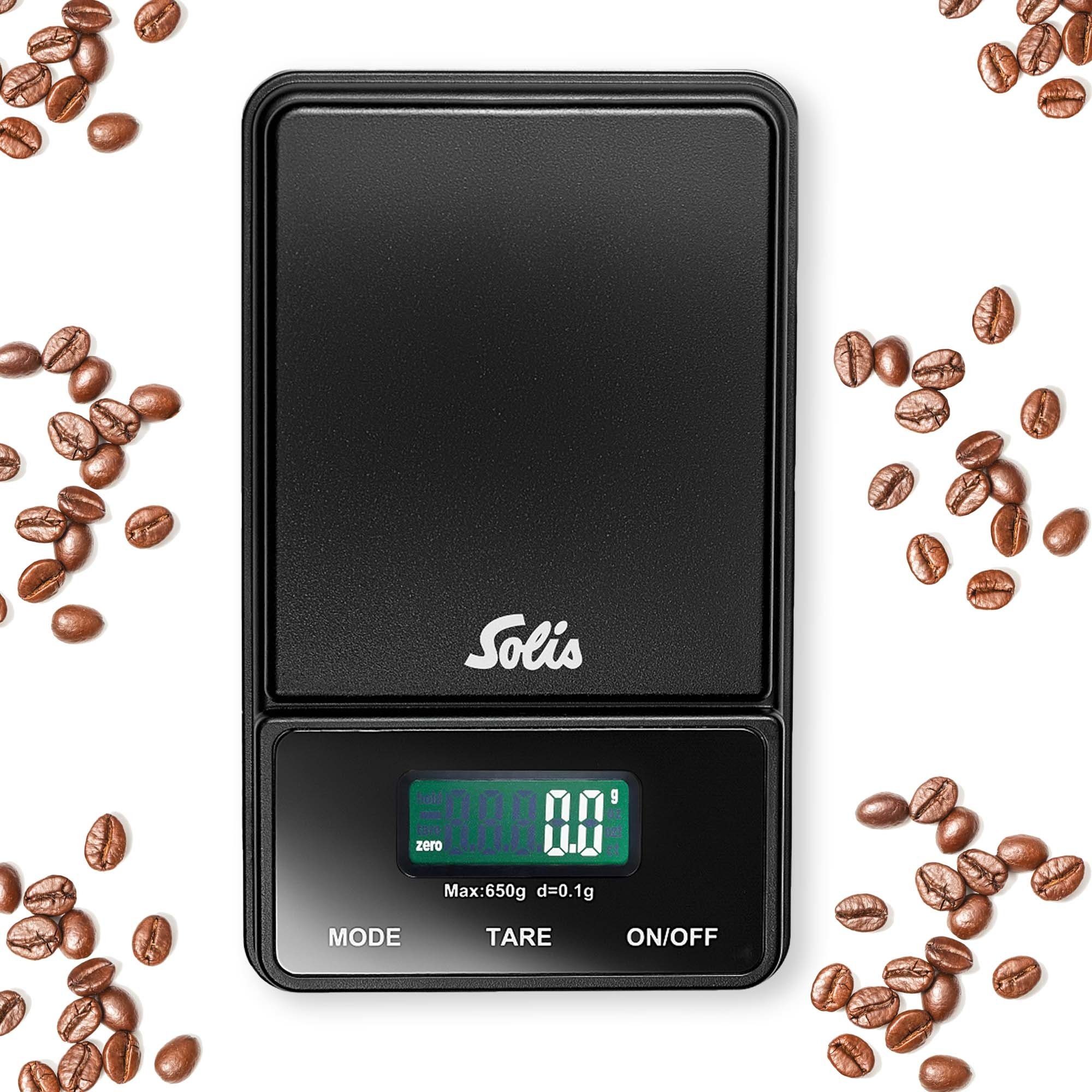 Type 0,1 Coffee 1030, - Gramm, g, Karat, SOLIS OF Display Digital SWITZERLAND LCD Scale Unze, Feinwaage Einheiten: 650