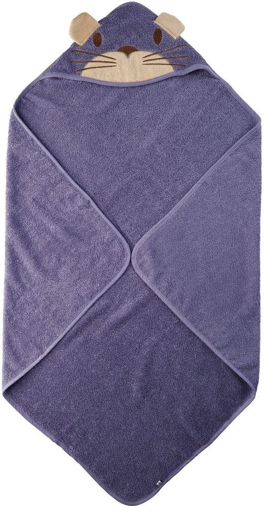 Pippi Babywear Handtücher Hooded towel w.catface