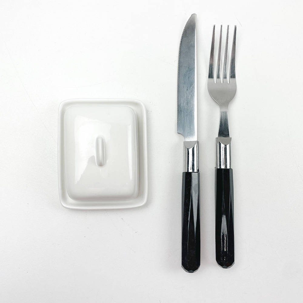 Excellent Houseware Butterdose Butterdose aus Keramik, klein, weiß, Porzellan, (einzeln)