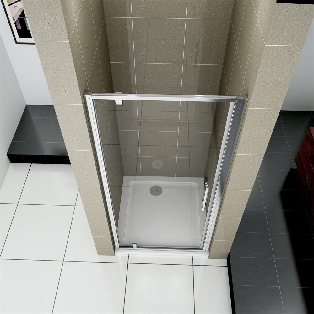 duschspa Dusch-Drehtür 70-100cm Nischentür Drehtür Glastür Duschabtrennung Duschtür Glas, Einscheibensicherheitsglas, (Set) Klarglas