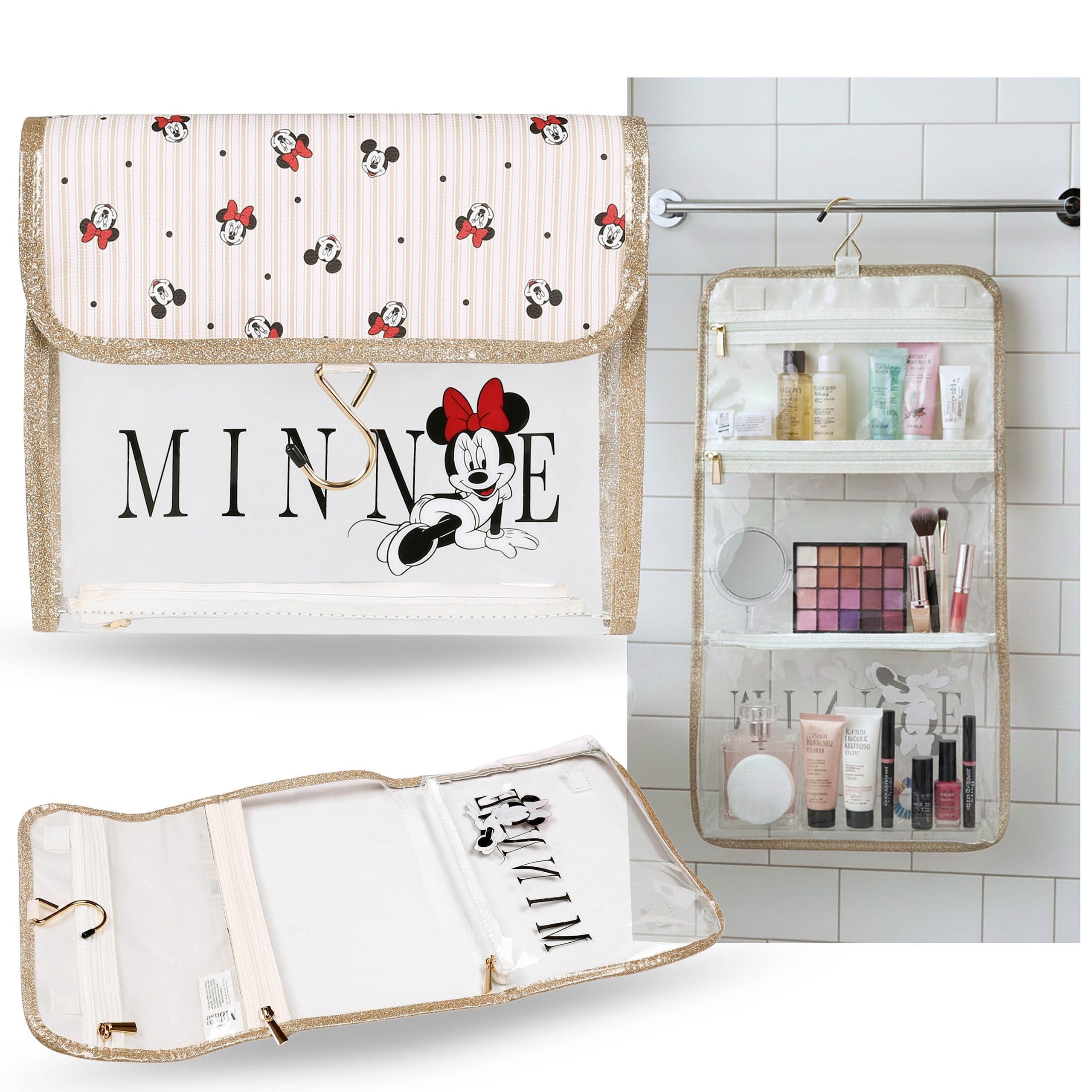 Sarcia.eu Kosmetiktasche Disney Minnie Mouse faltbare transparente Reisetas günstig online kaufen