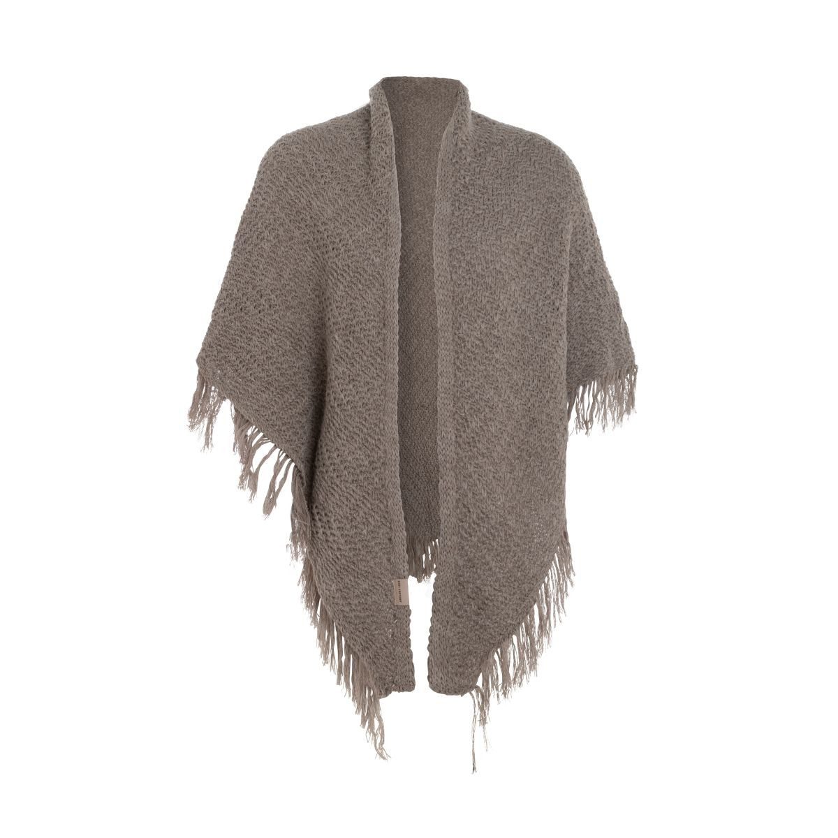 Knit Factory Strickschal Amber Dreiecksschal Marron, (1-St), Schal Halstuch Dreiecksschal Tuch Strickmode