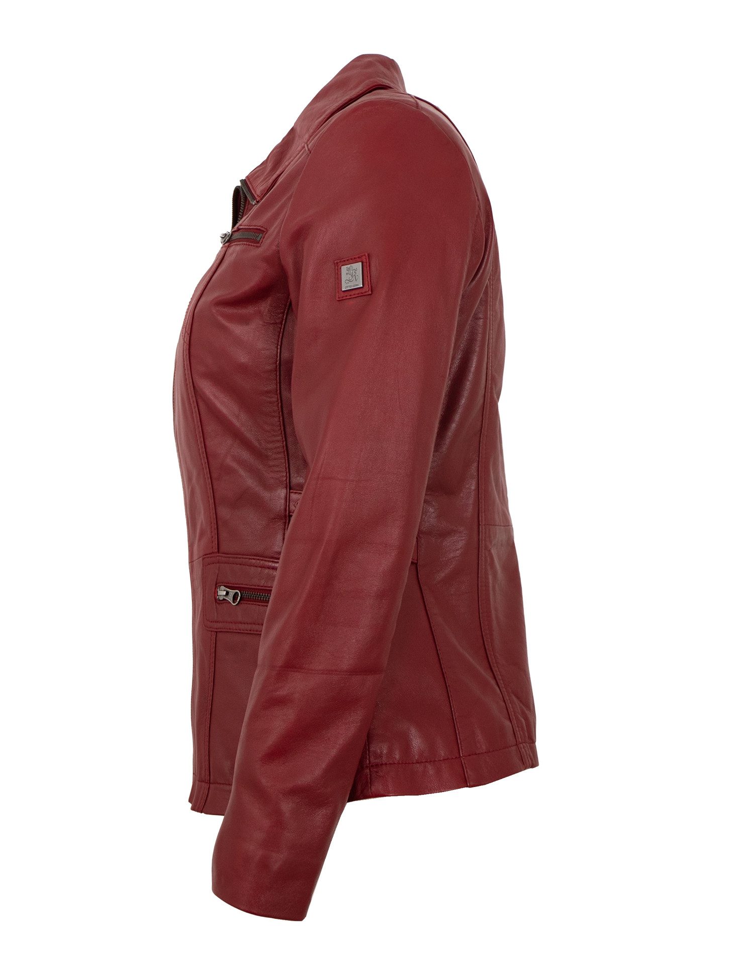 Otto Kern Lederjacke Hannah OTTO KERN - Damen Lederjacke Lammnappa rot