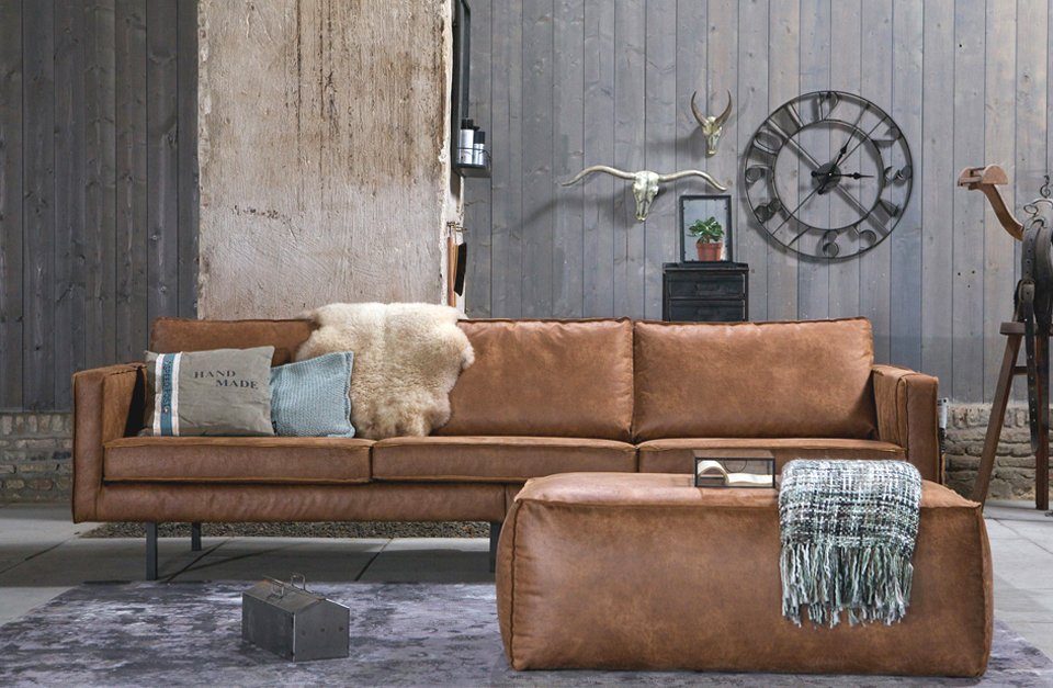 Maison ESTO Fußhocker MODEO aus Leder günstig online kaufen