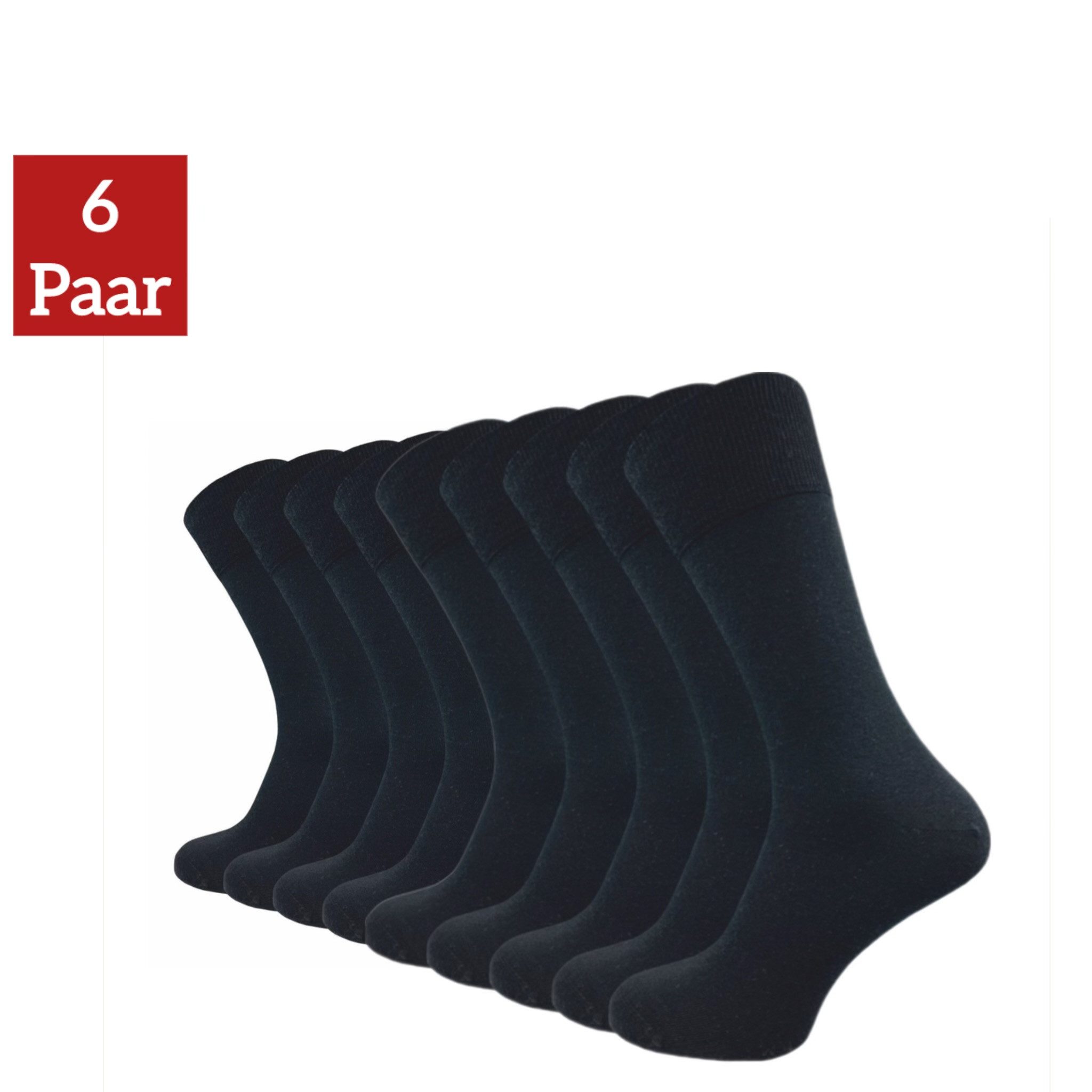 NERS Businesssocken aus Merinowolle (6 Paar) für Damen und Herren, ohne drückende Naht (6-Paar, 6 Paar) Angenehm und Weich, Atmungsaktiv & Klimaregulierend