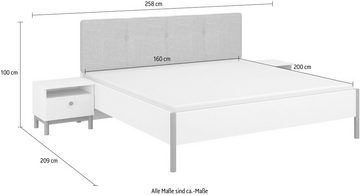 rauch Bettanlage Freyja, inklusive 2 Nachttische