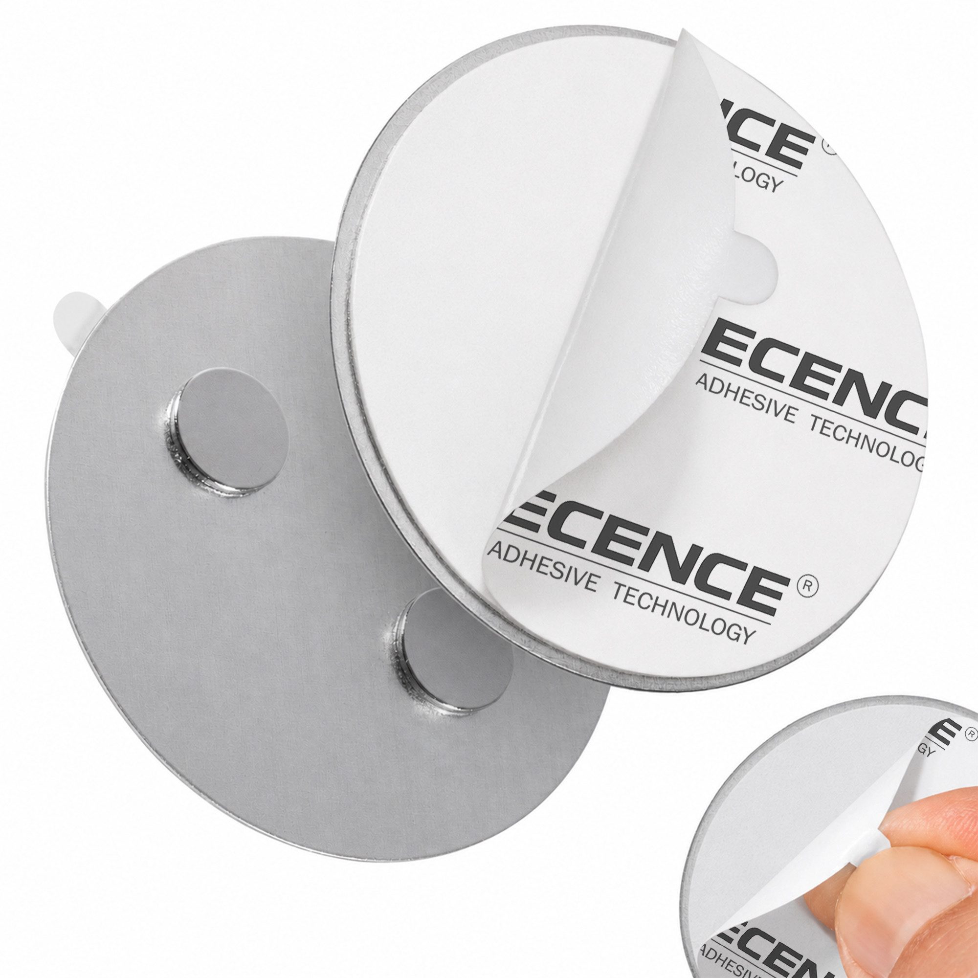 ECENCE Magnet 2x Magnethalterung 50mm für Rauchmelder (2-St)