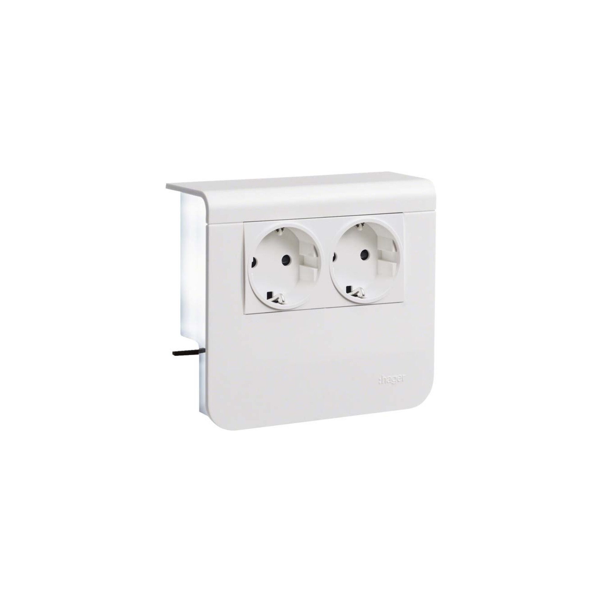 Hager Zubehör-Set Tehalit Geräteträger Std 2-fach vorverdrahtet SL200559009016