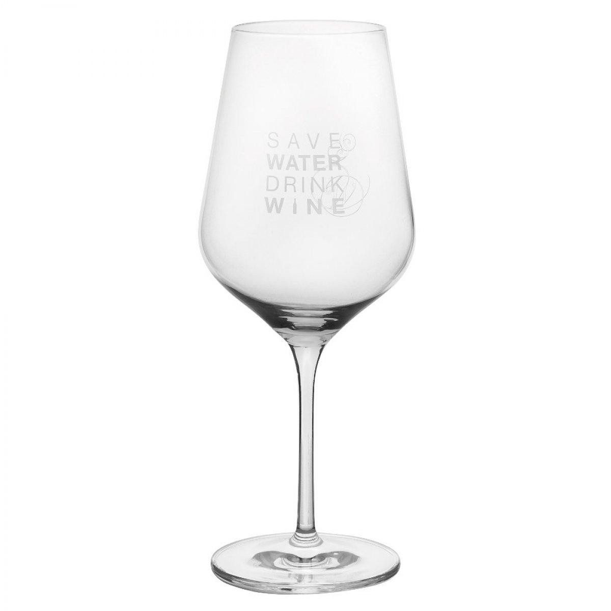 Räder Weißweinglas Design Weinglas Save Water Drink Wine