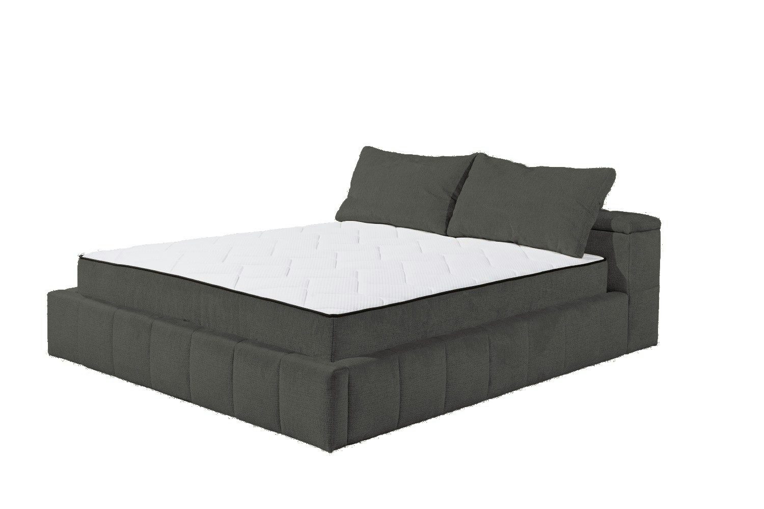 ED EXCITING DESIGN Boxbett Sedona 180x200 inkl. 9Z-TTFK-Matratze, H3/H4, mit Bettkasten und 9Z-TTFK-Matratze