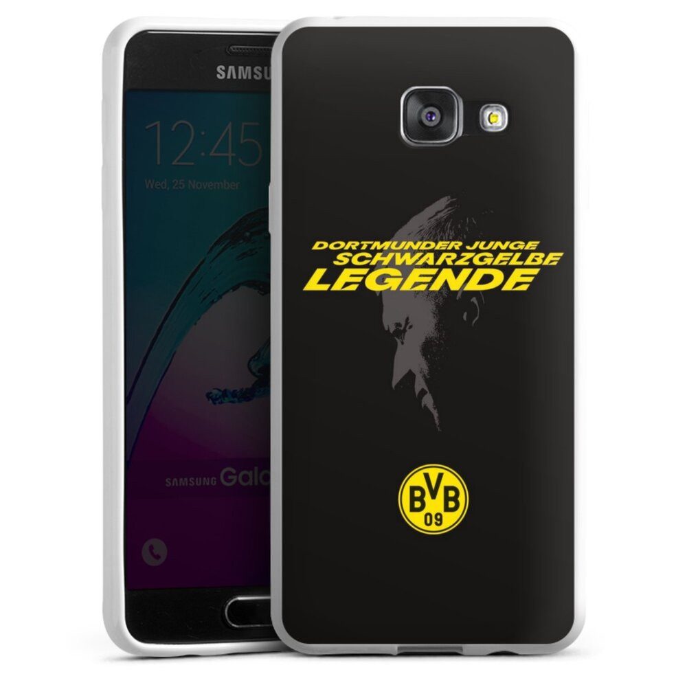 DeinDesign Handyhülle Marco Reus Borussia Dortmund BVB Danke Marco Schwarzgelbe Legende, Samsung Galaxy A3 (2016) Silikon Hülle Bumper Case Handy Schutzhülle