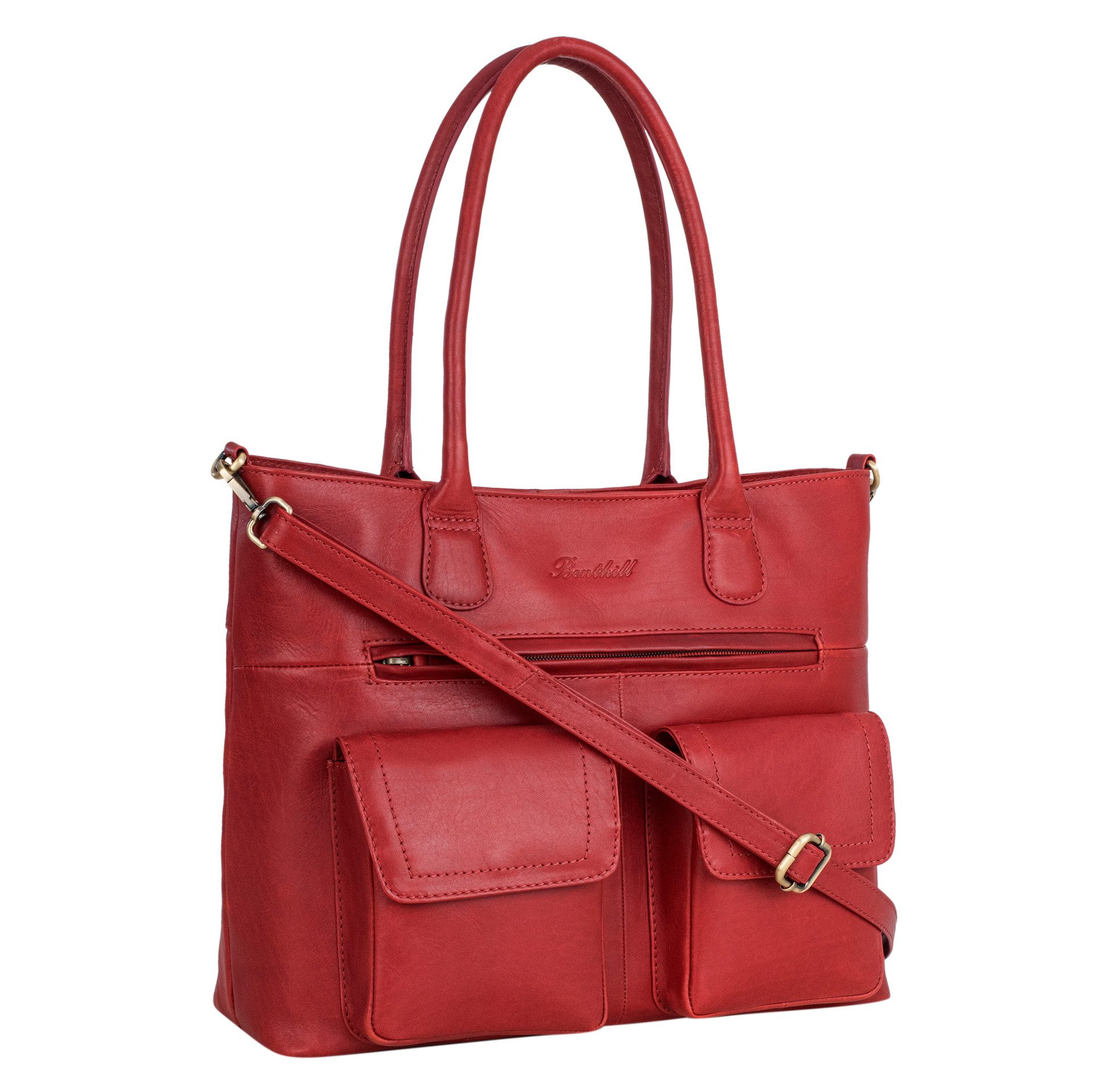 Handtasche Damen Echt Leder Vintage Henkeltasche Große Umhängetasche Shopper